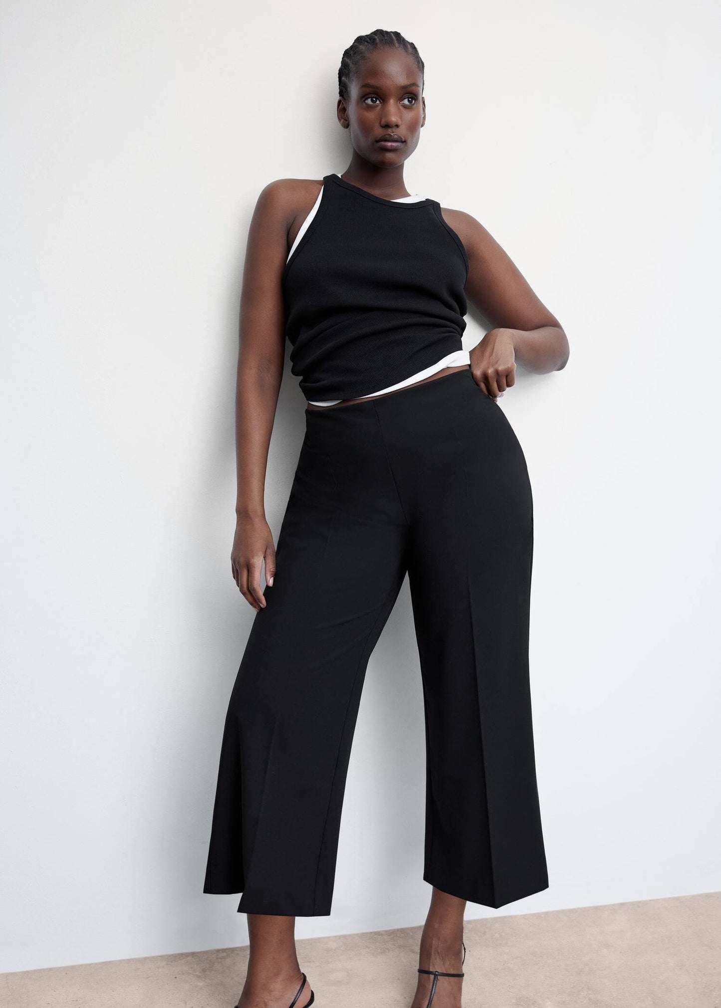 Pantalón Recto Negro