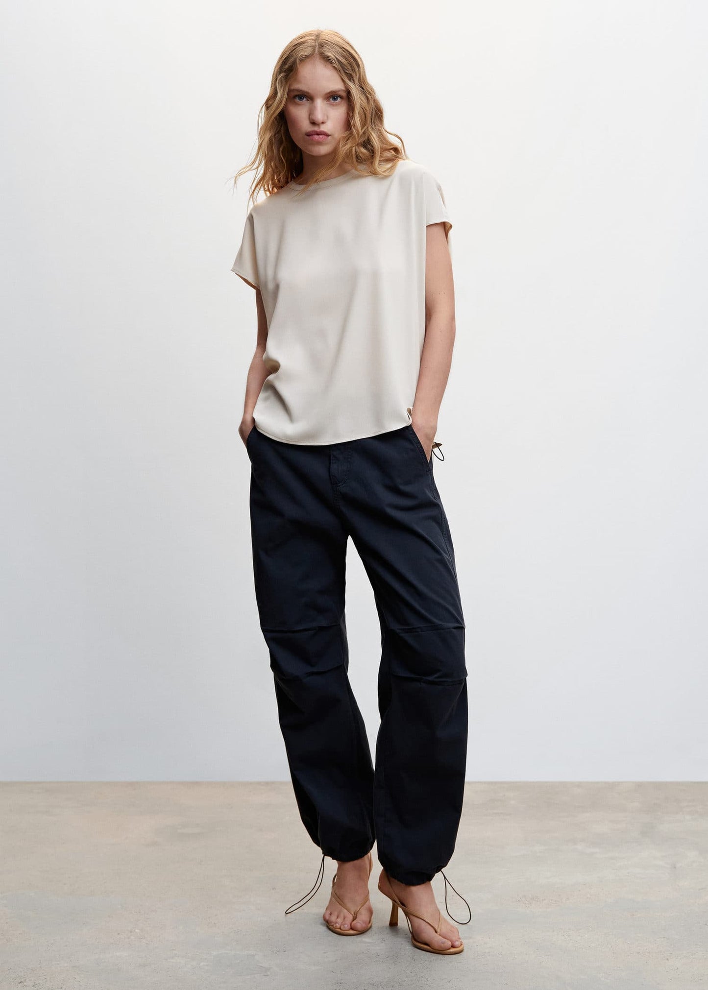 Blusa Holgada Beige