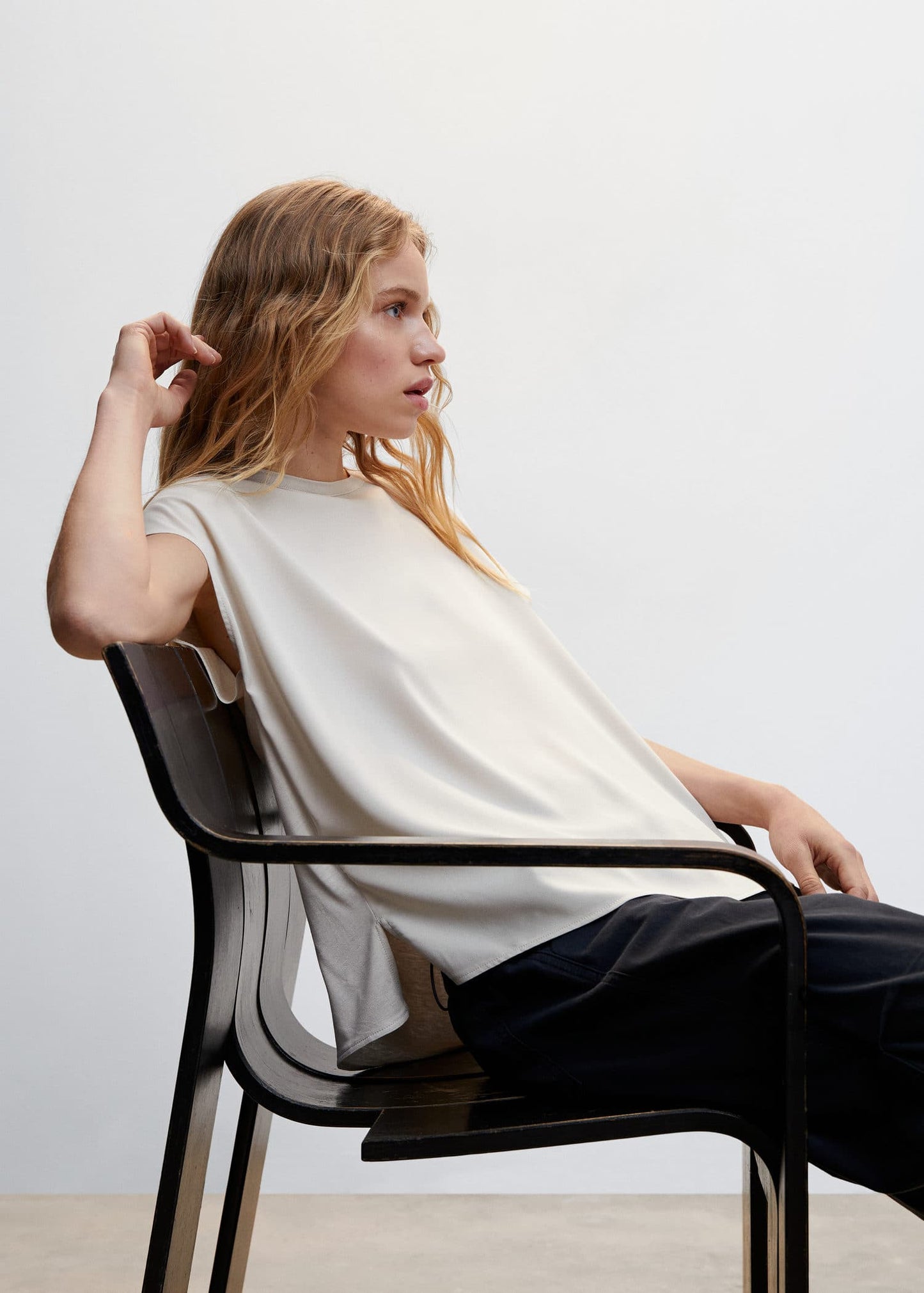 Blusa Holgada Beige