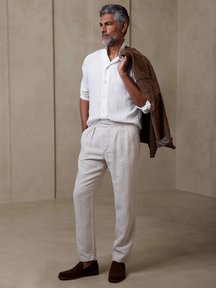 Camisa De Lino Blanco