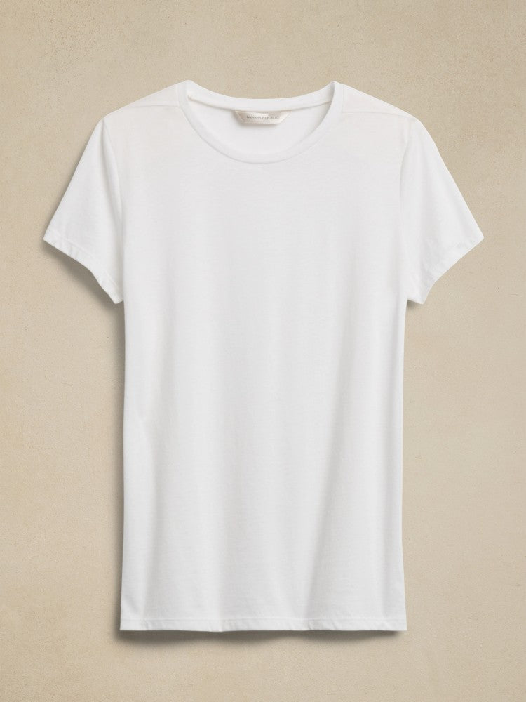 Camiseta Básica Cuello Redondo Blanco