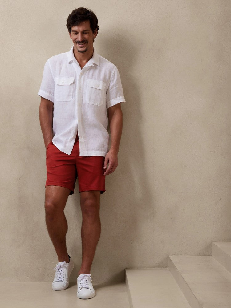 Short Con Bolsillos Rojo