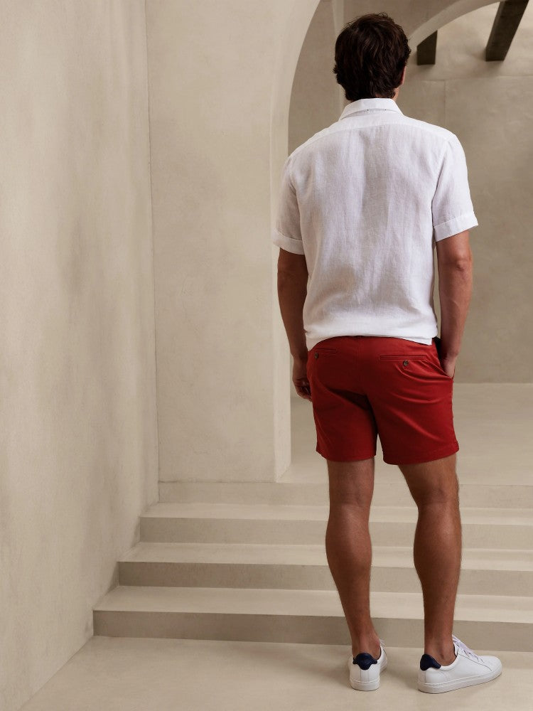 Short Con Bolsillos Rojo