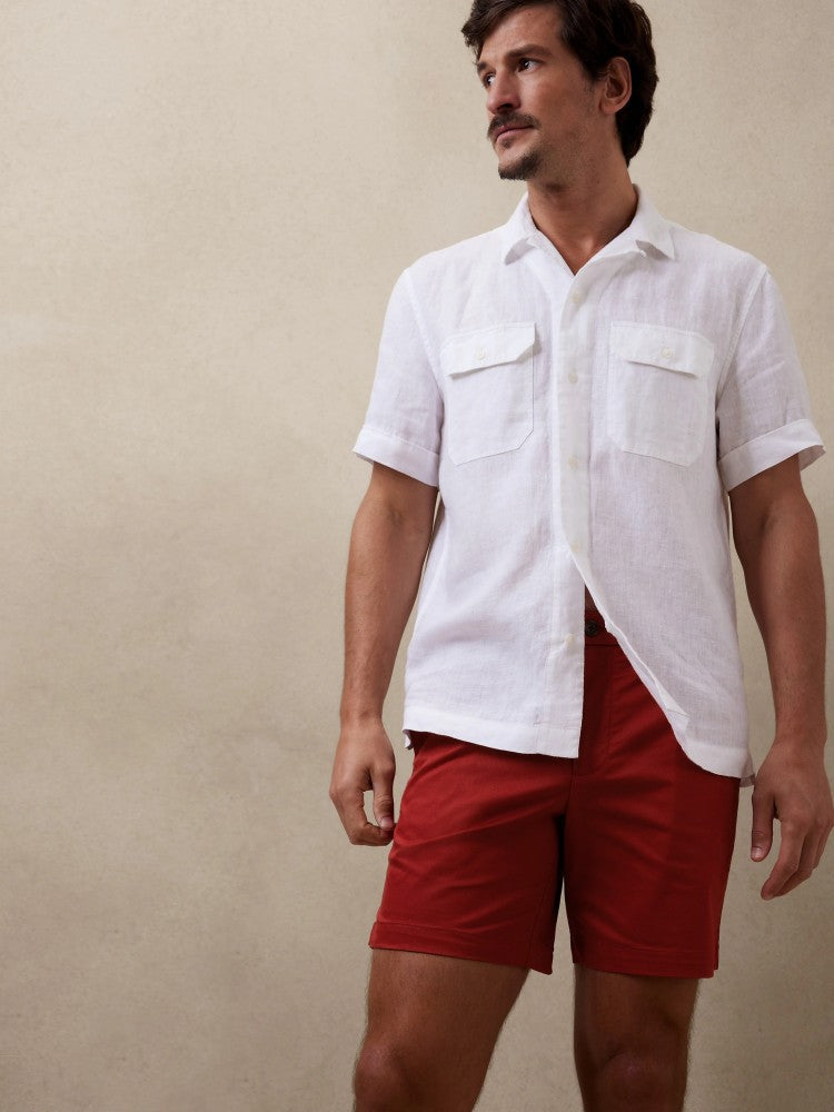 Short Con Bolsillos Rojo