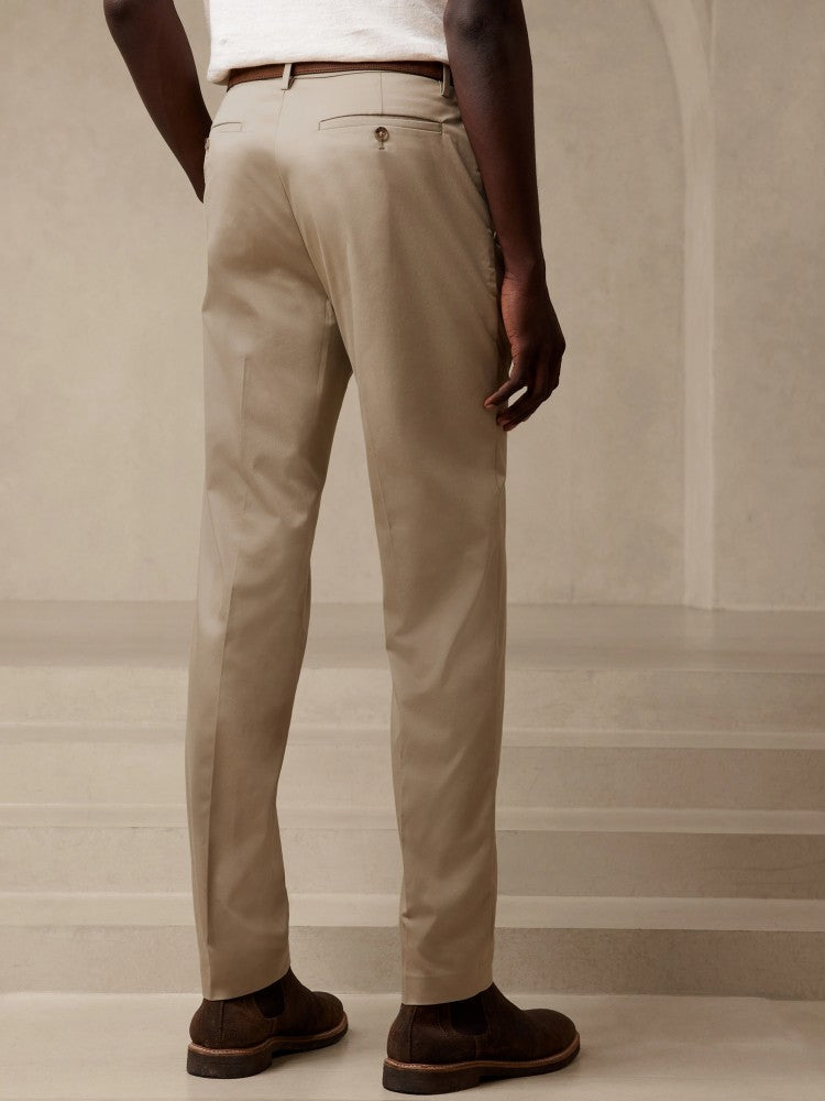 Pantalón Plisado Regular Fit Beige
