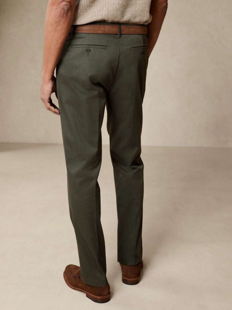 Pantalón Plisado Regular Fit Verde