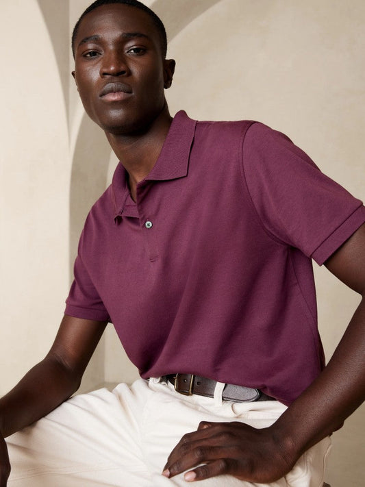 Polo Con Botones Rosa