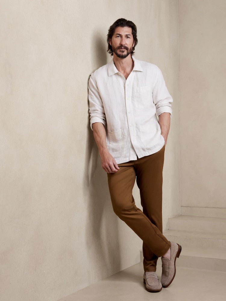 Camisa De Lino Blanco