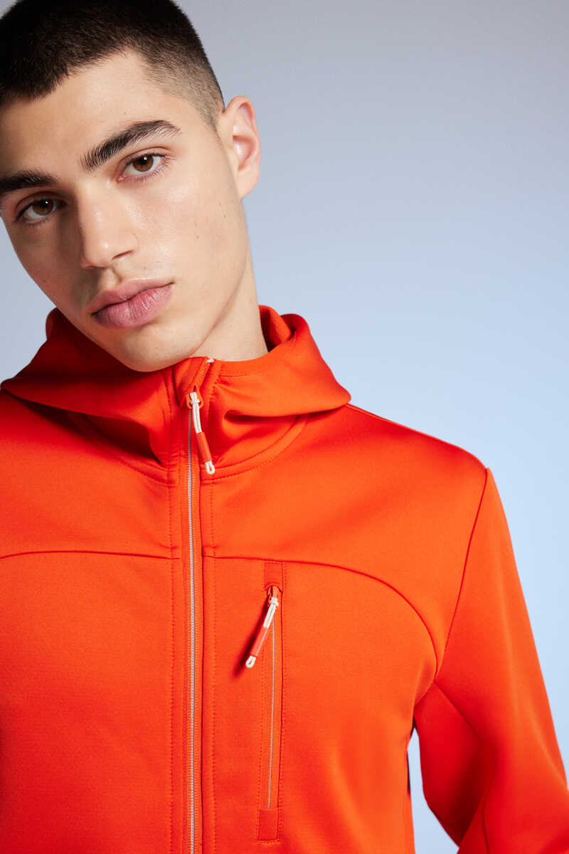 Jacket Tejido Doble Secado Rápido Rojo