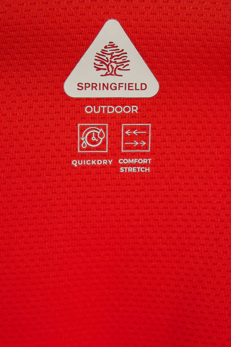 Jacket Tejido Doble Secado Rápido Rojo