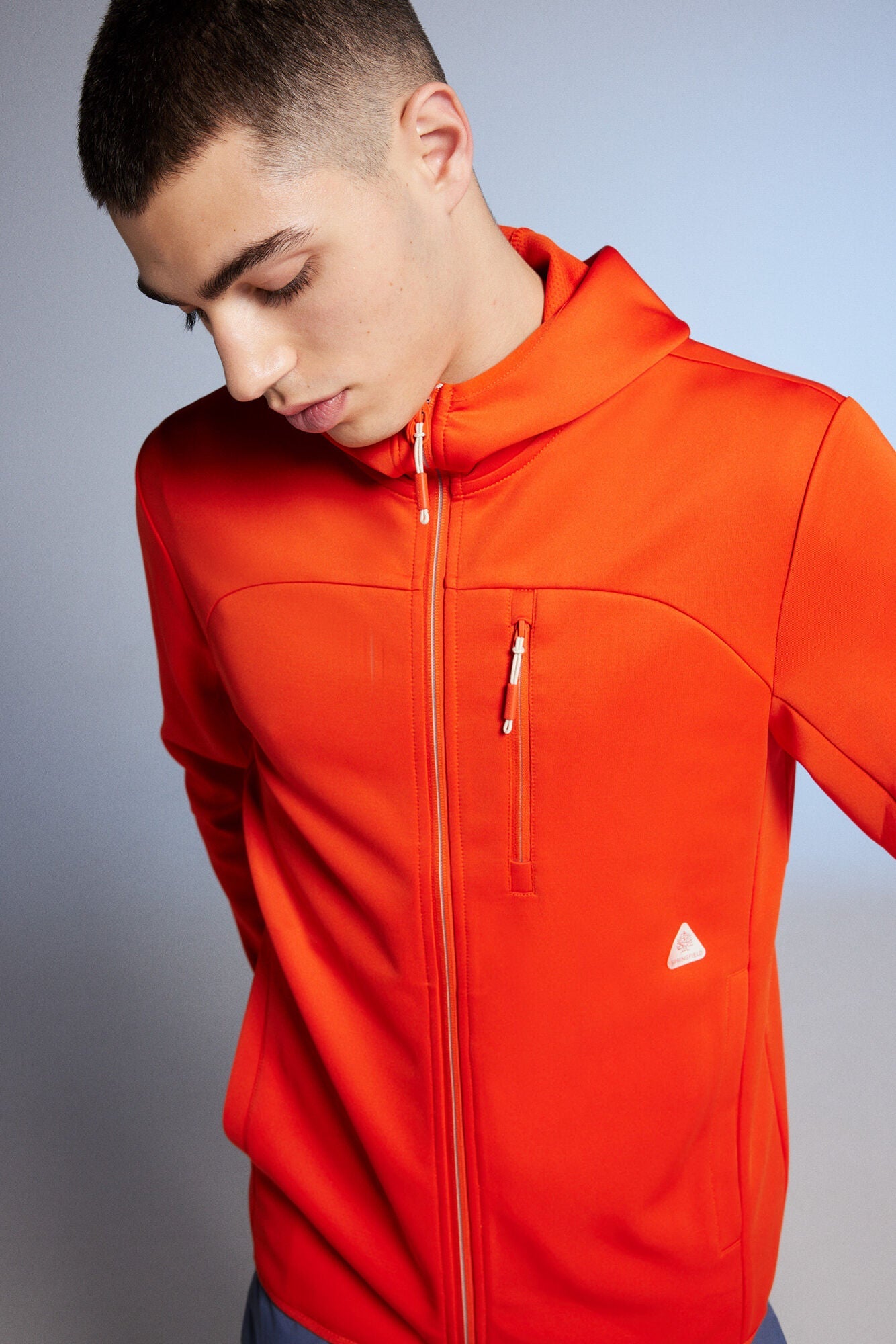 Jacket Tejido Doble Secado Rápido Rojo