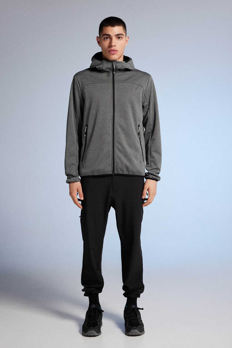 Jacket Tejido Softshell Gris