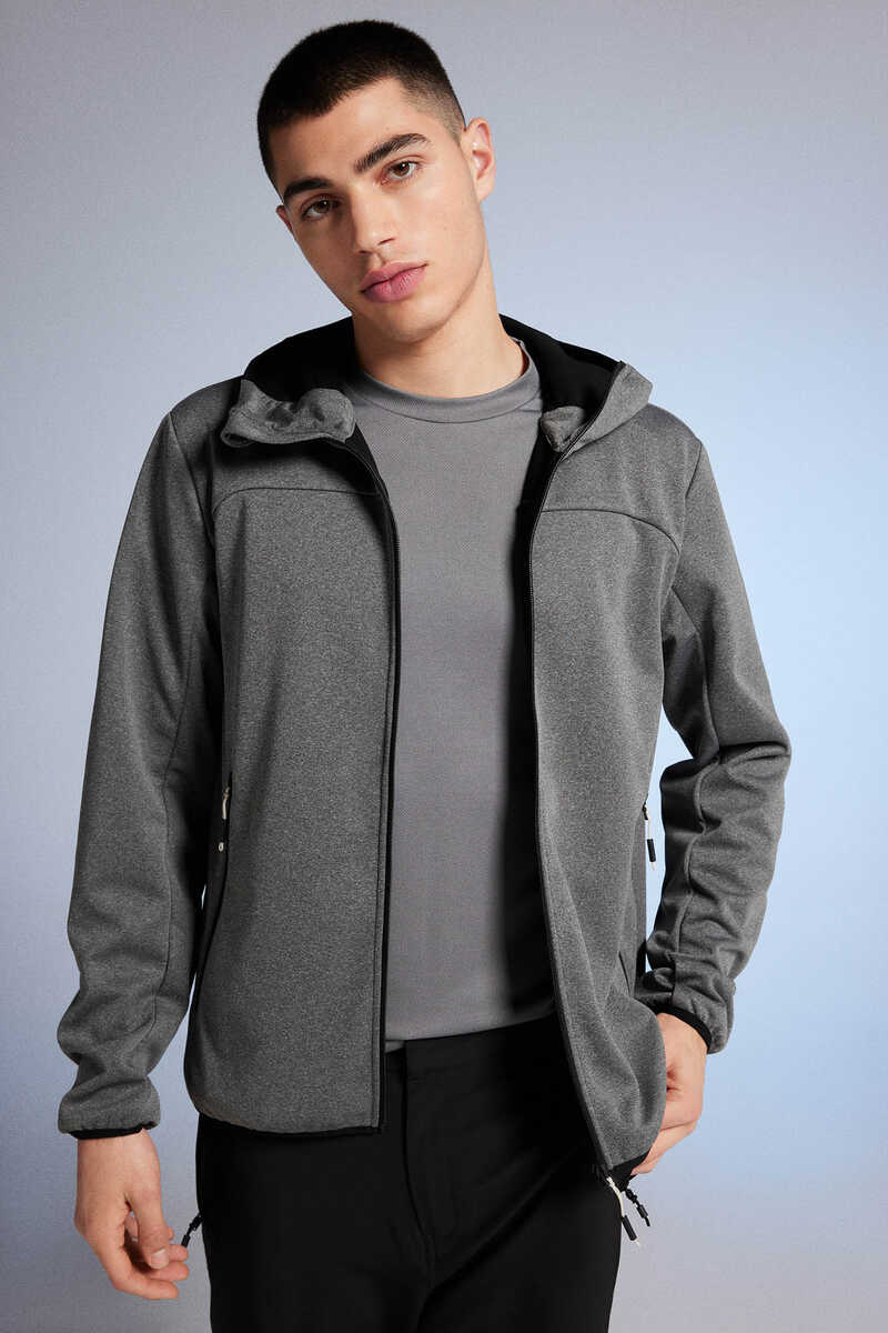 Jacket Tejido Softshell Gris