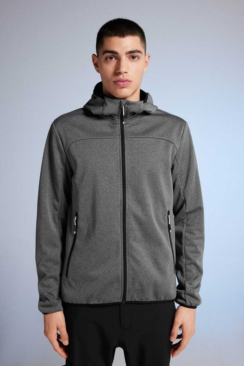 Jacket Tejido Softshell Gris