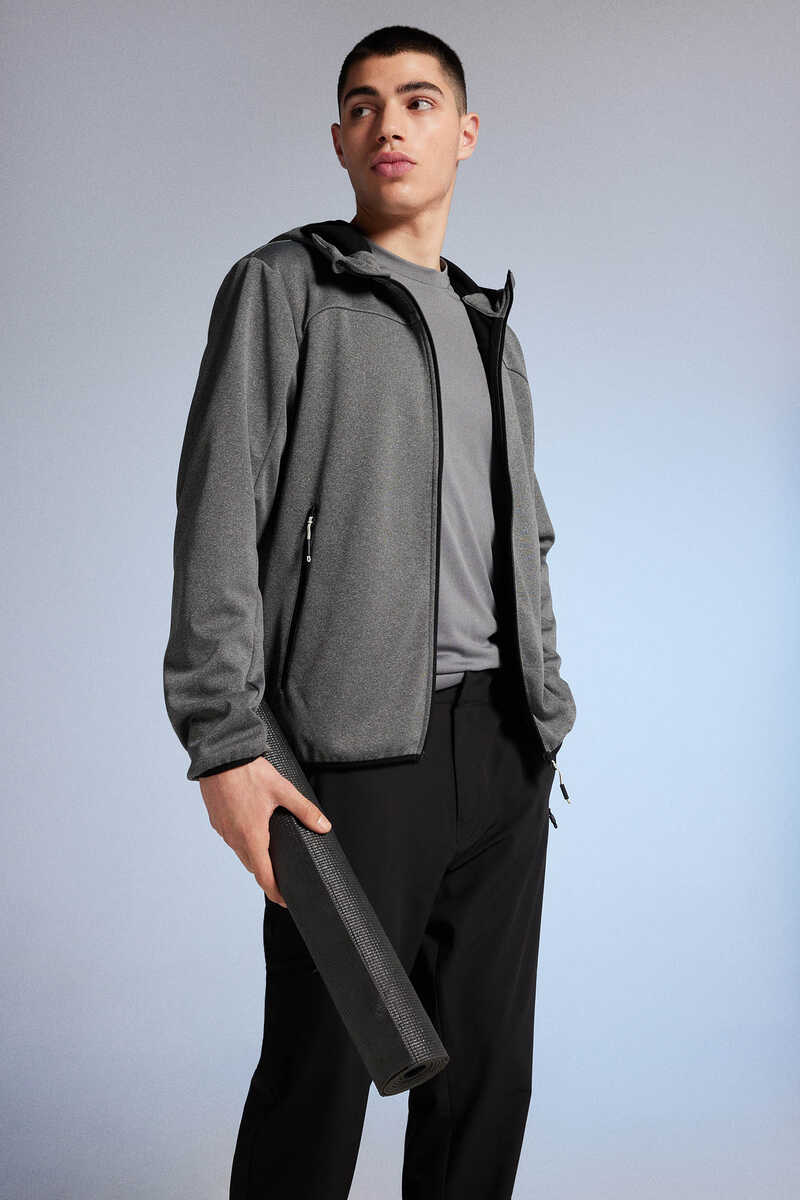 Jacket Tejido Softshell Gris