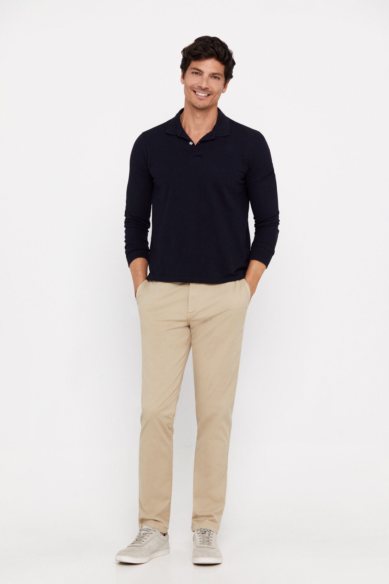Pantalón Chino Slim Fit Beige