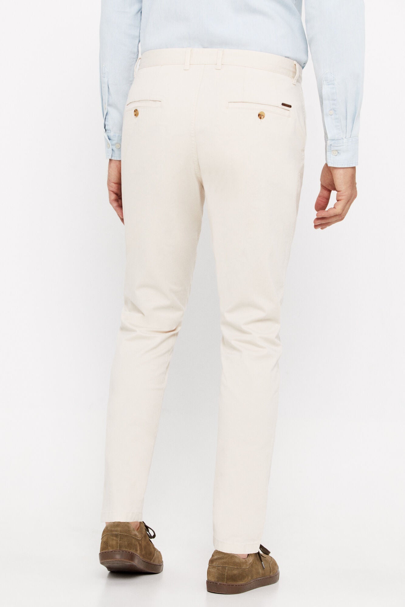 Pantalón Chino Slim Fit Marfil