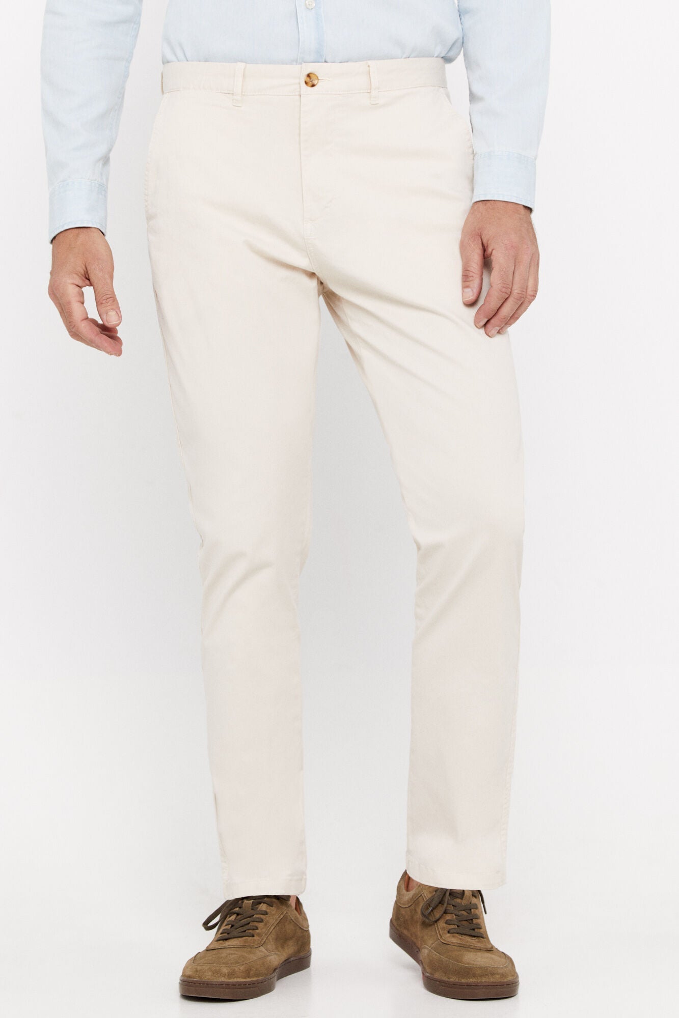 Pantalón Chino Slim Fit Marfil
