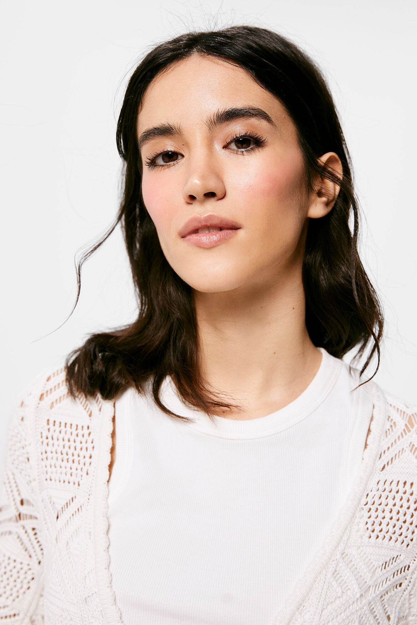 Sudadera Tejida Blanco