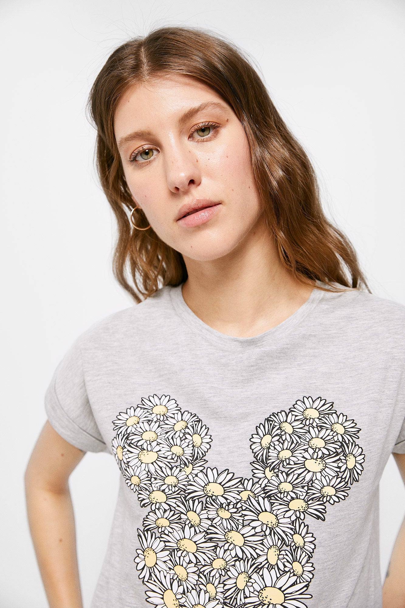 Camiseta Estampada Mickey Margaritas