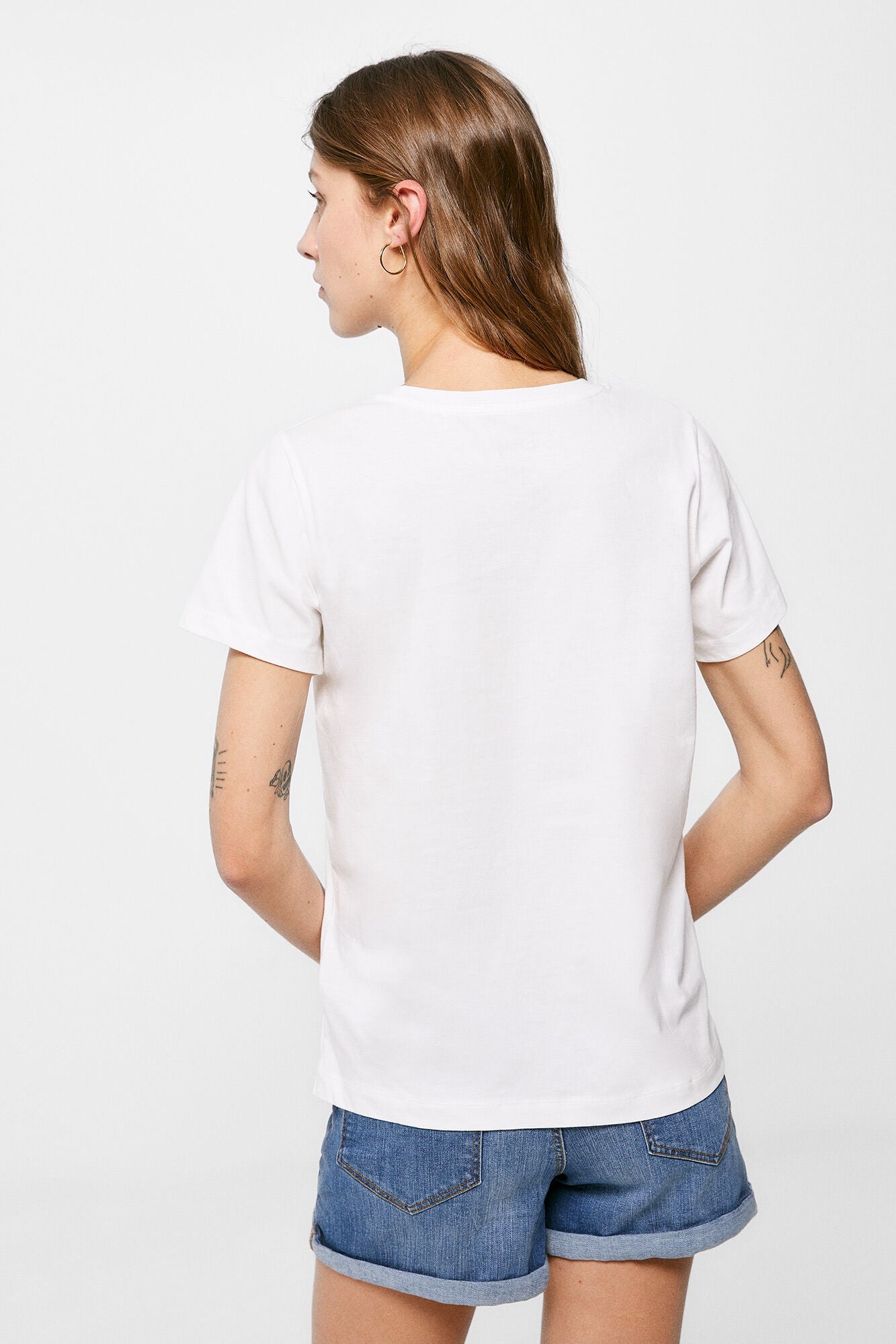 Camiseta Estampada Minnie Blanco