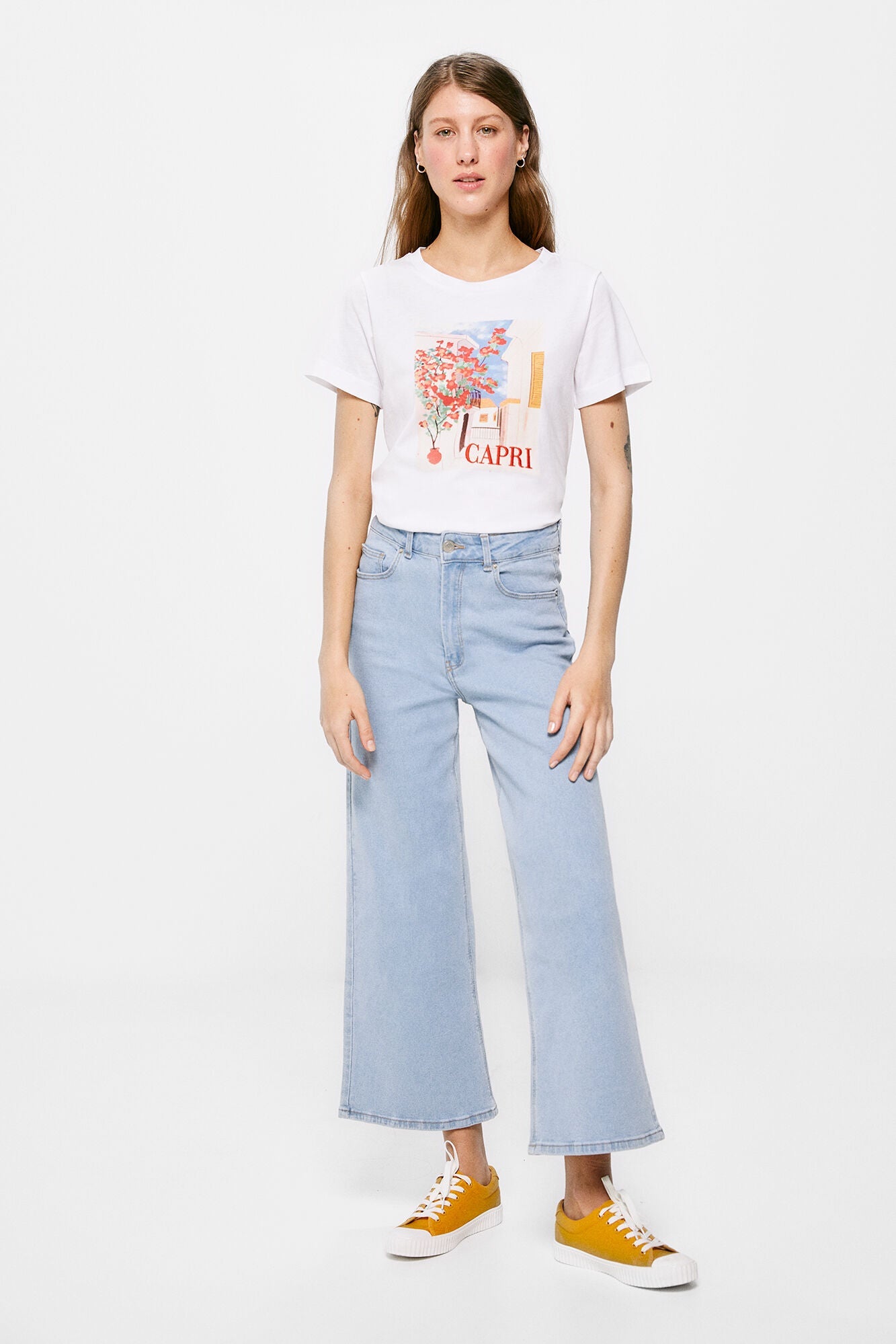 Camiseta Estampada Blanco