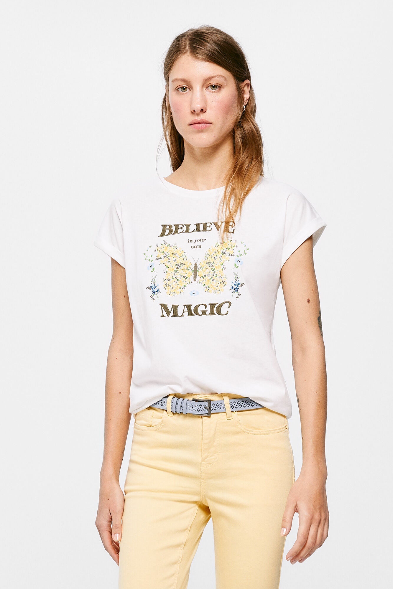 Camiseta Estampada Blanco