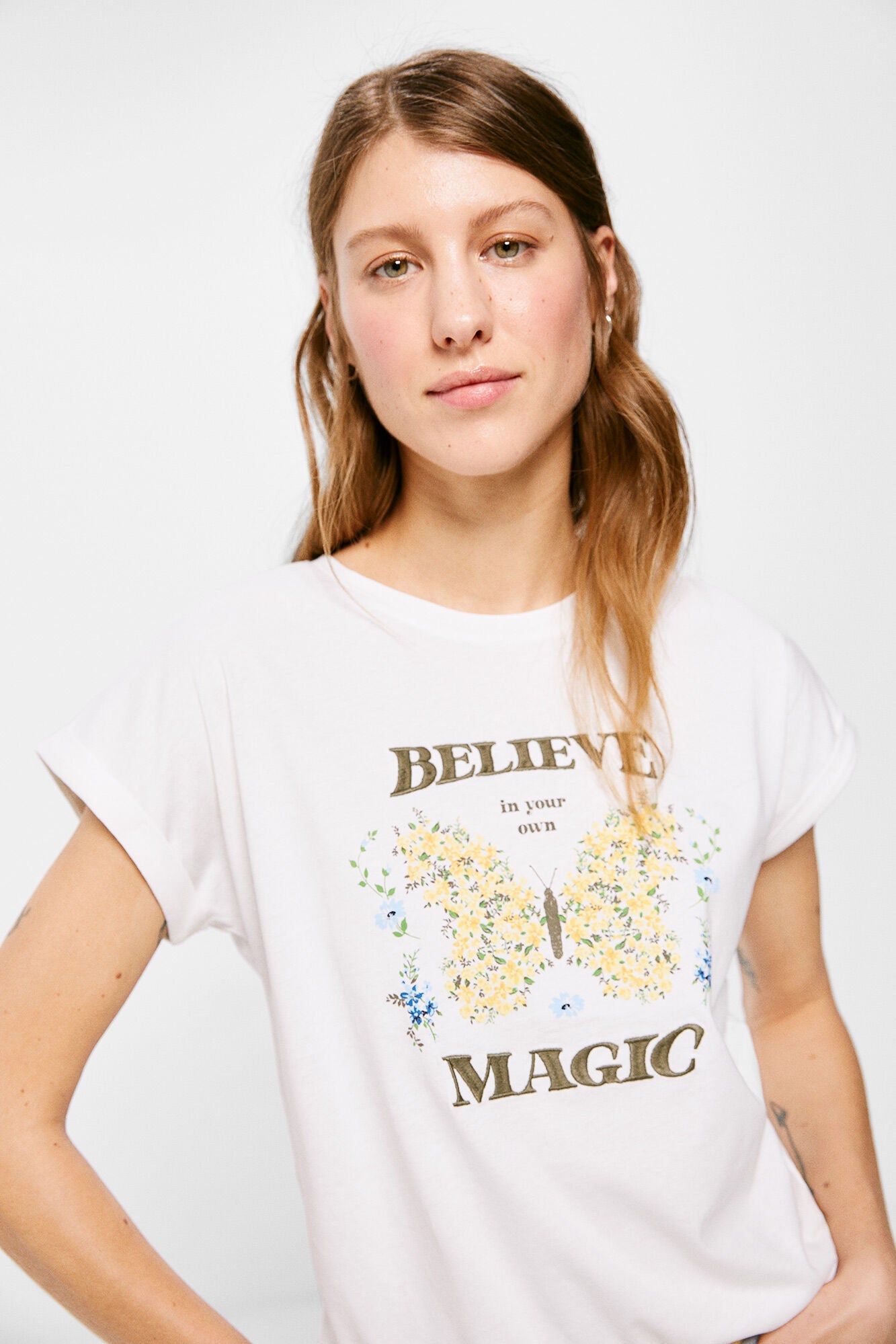 Camiseta Estampada Blanco