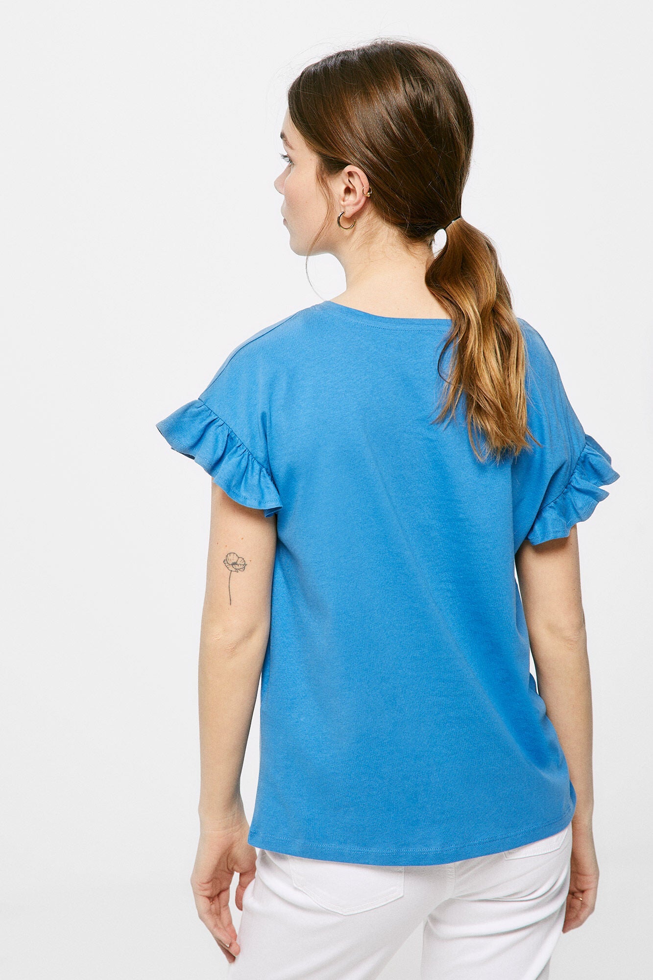 Camiseta Estampada Azul