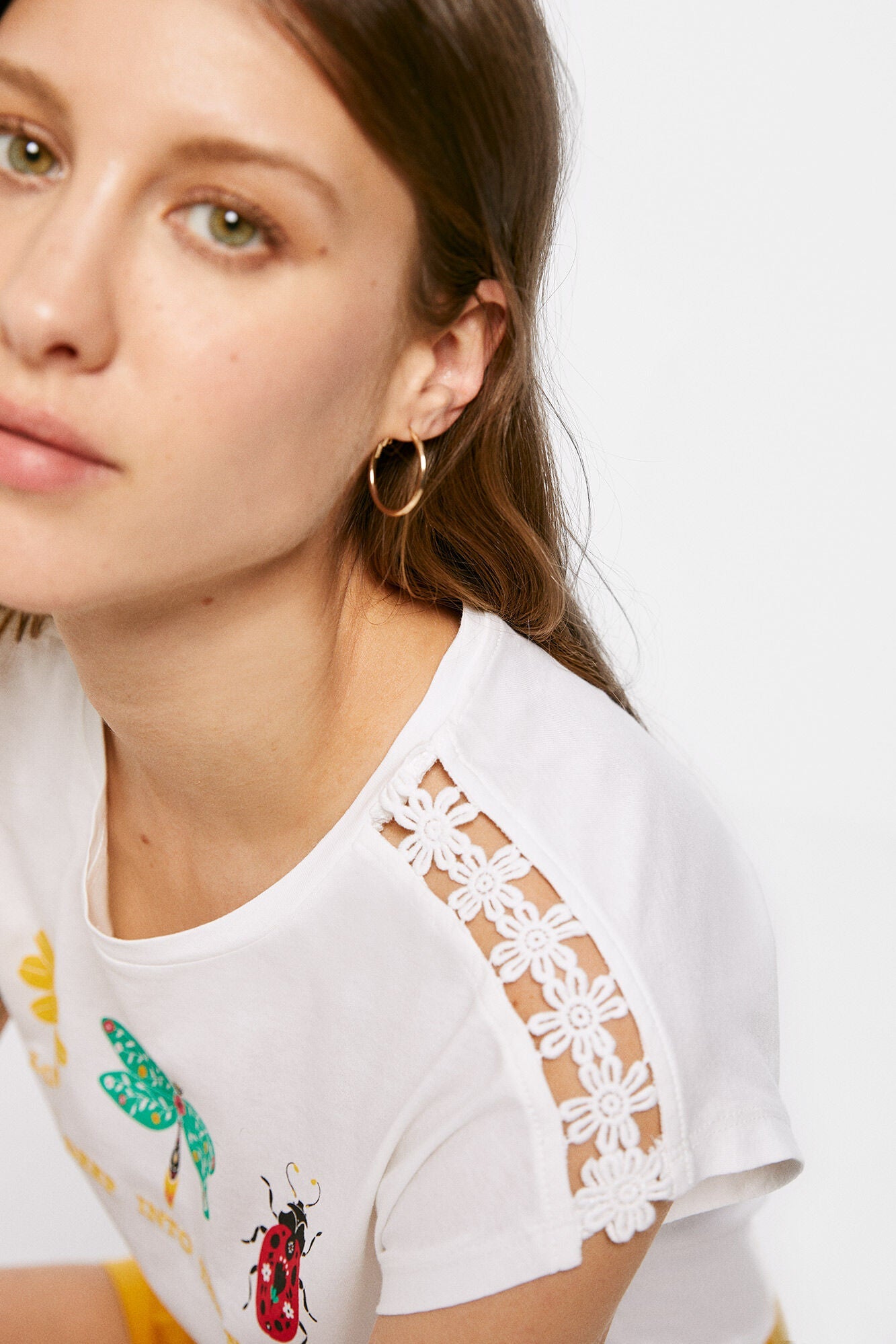 Camiseta Estampada Blanco