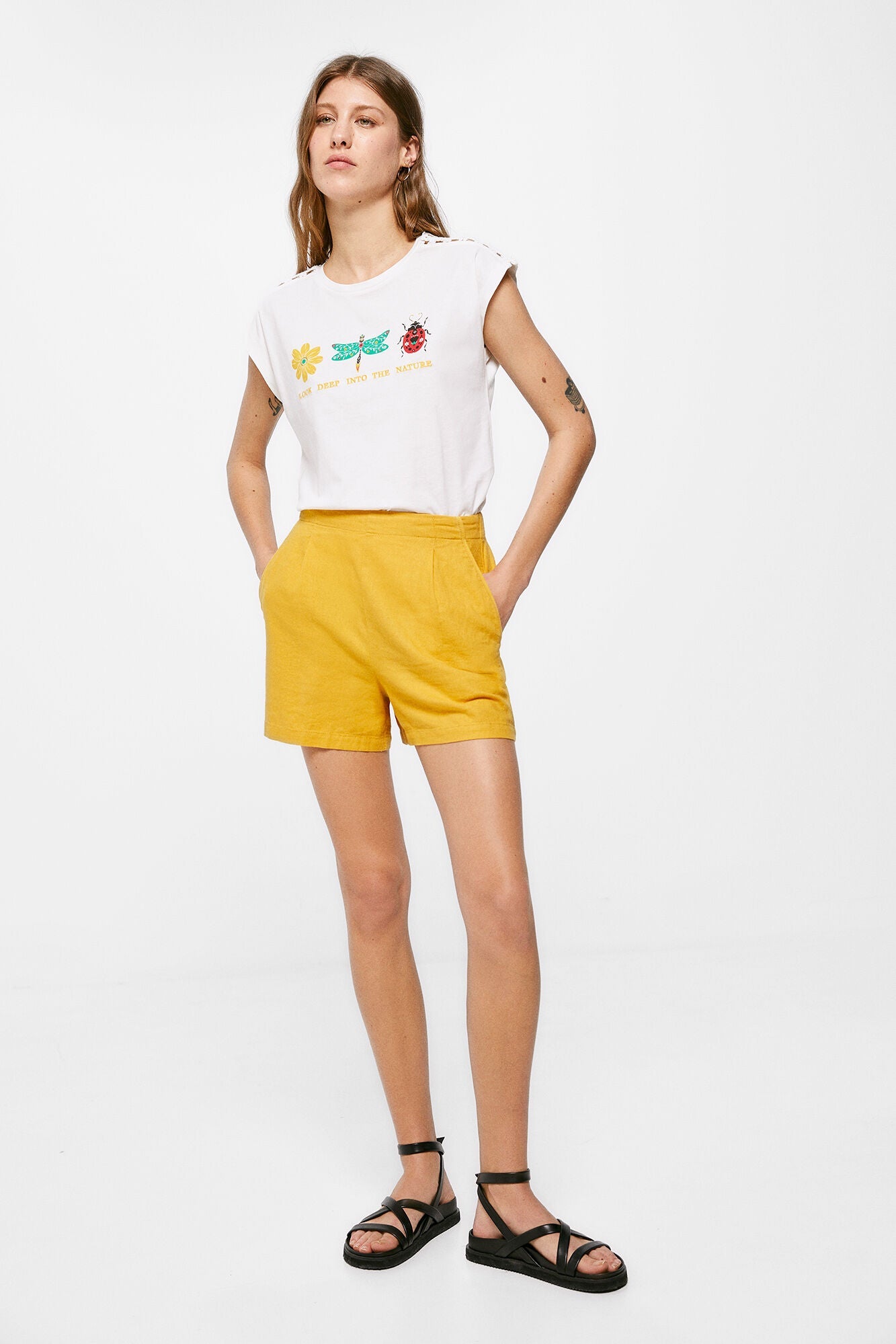 Camiseta Estampada Blanco