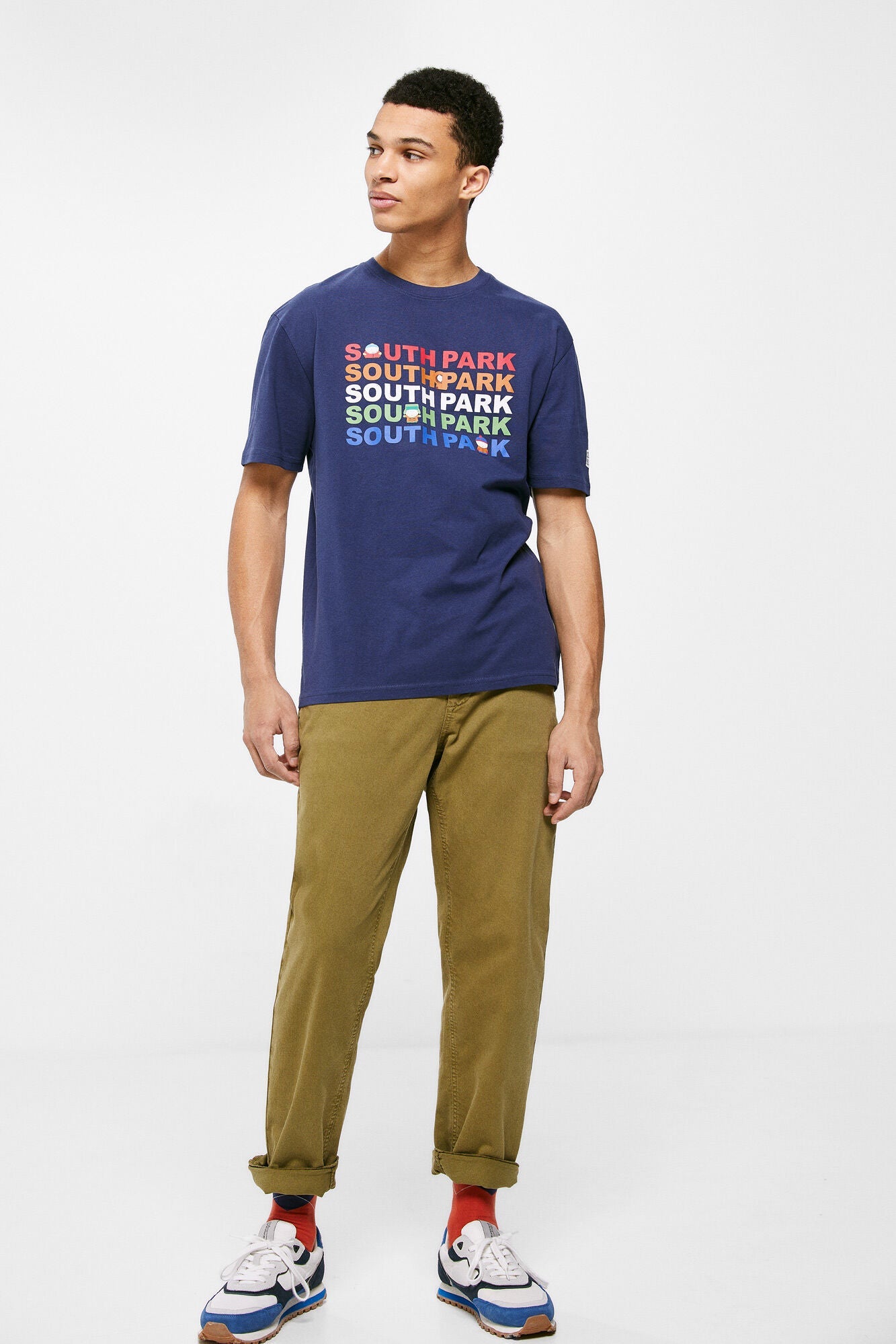 Camiseta Estampada Azul