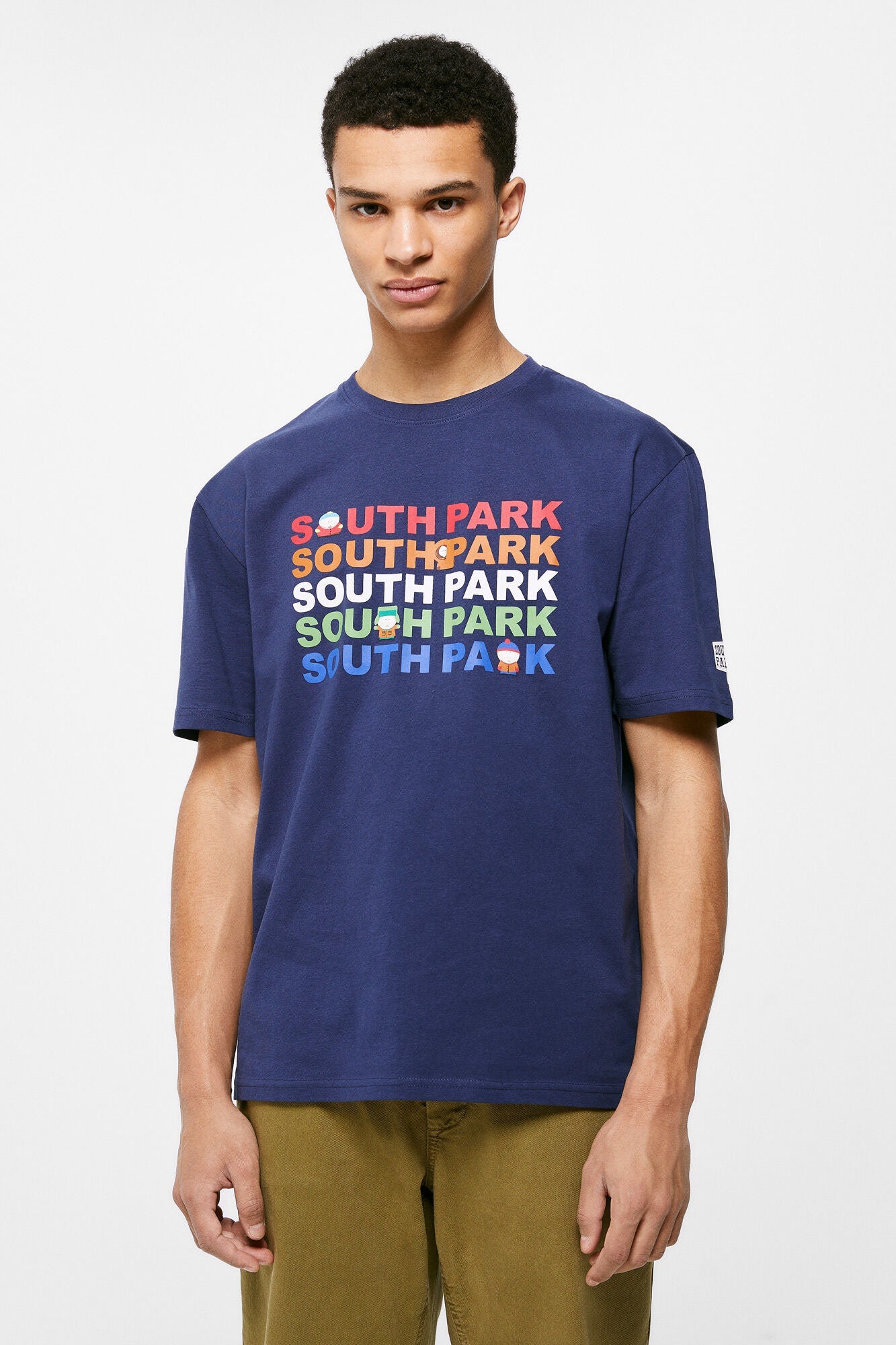 Camiseta Estampada Azul