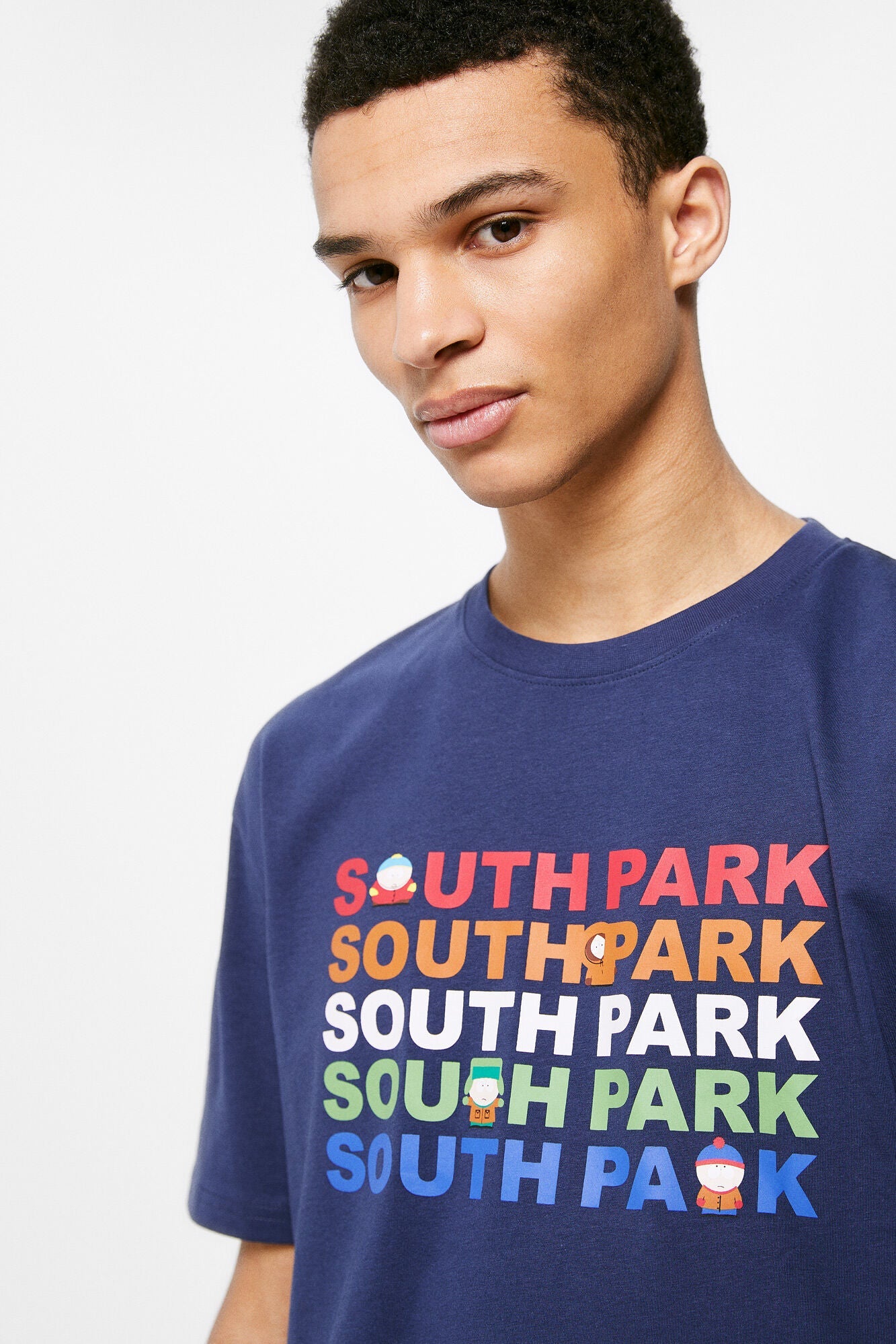 Camiseta Estampada Azul
