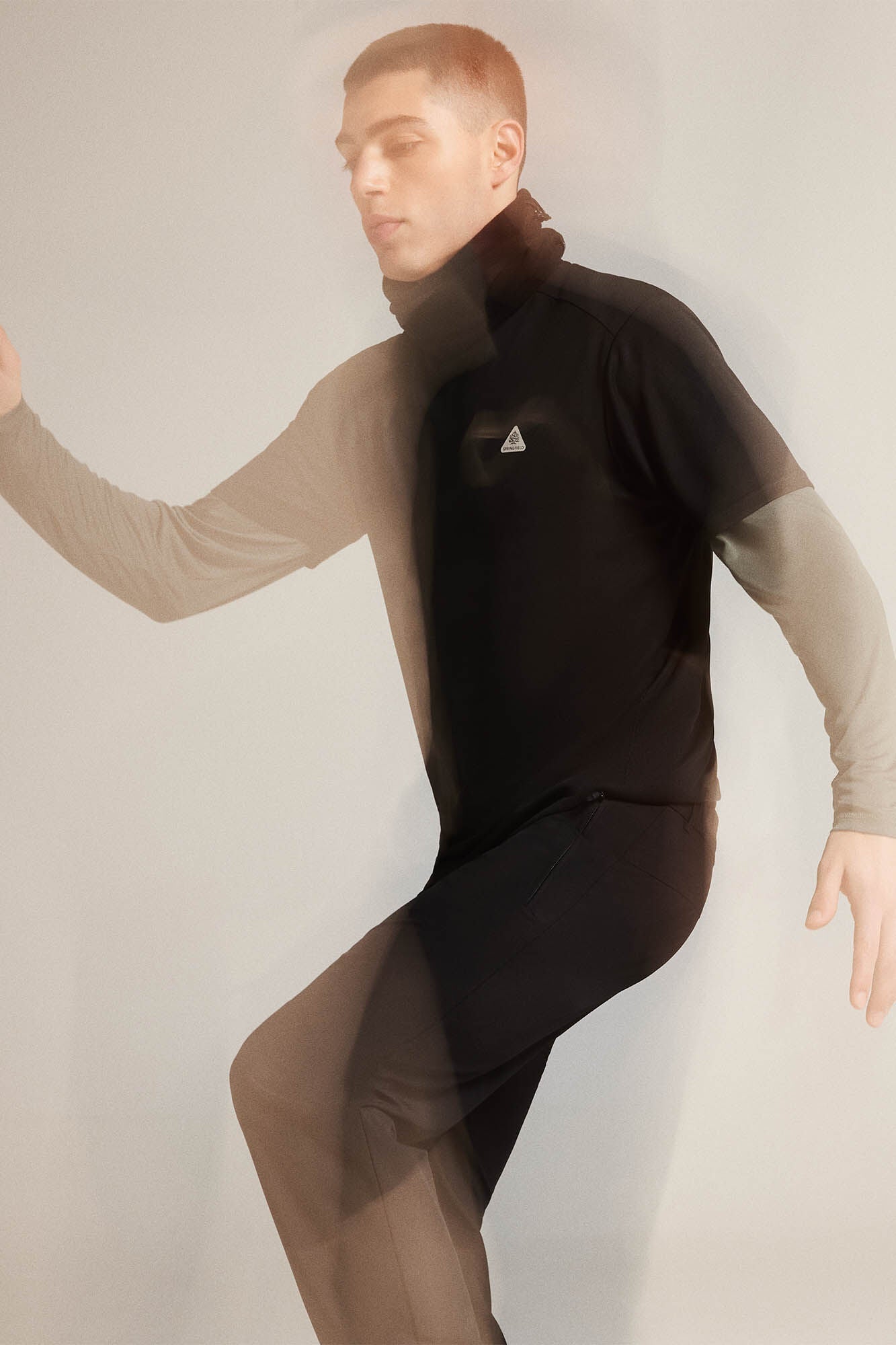 Pantalón Outdoor Cintura Semi Elástica Negro