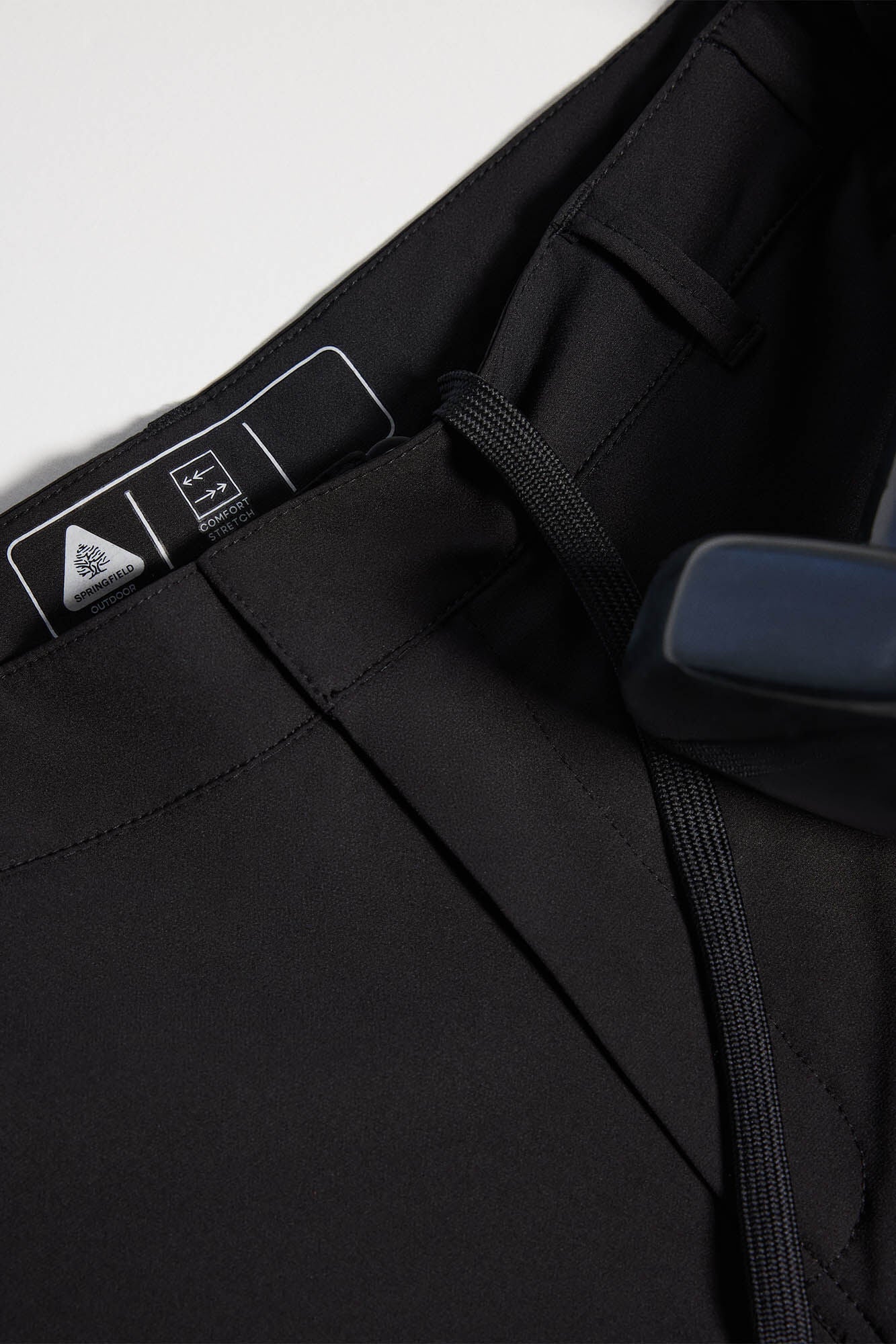 Pantalón Outdoor Cintura Semi Elástica Negro
