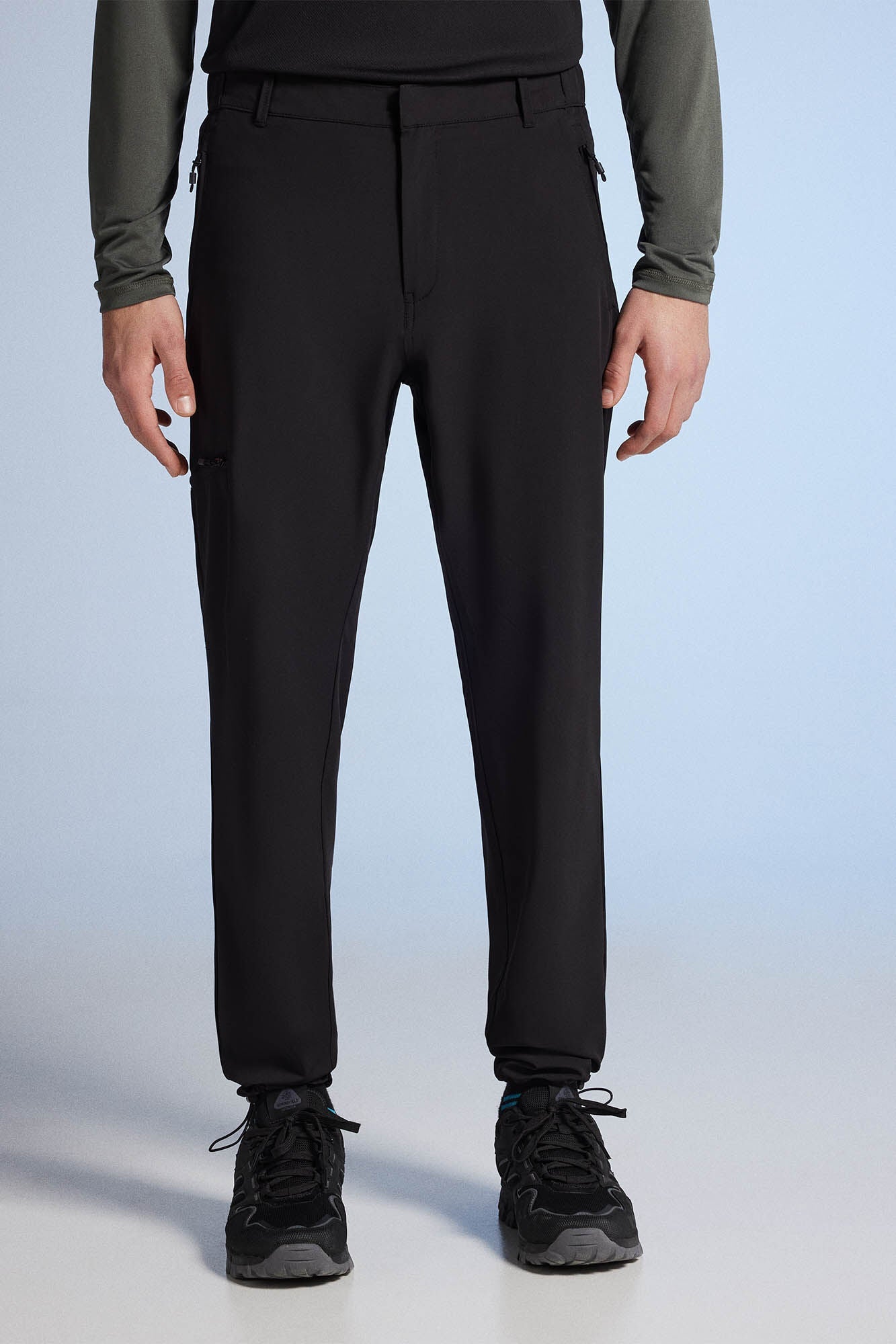 Pantalón Outdoor Cintura Semi Elástica Negro