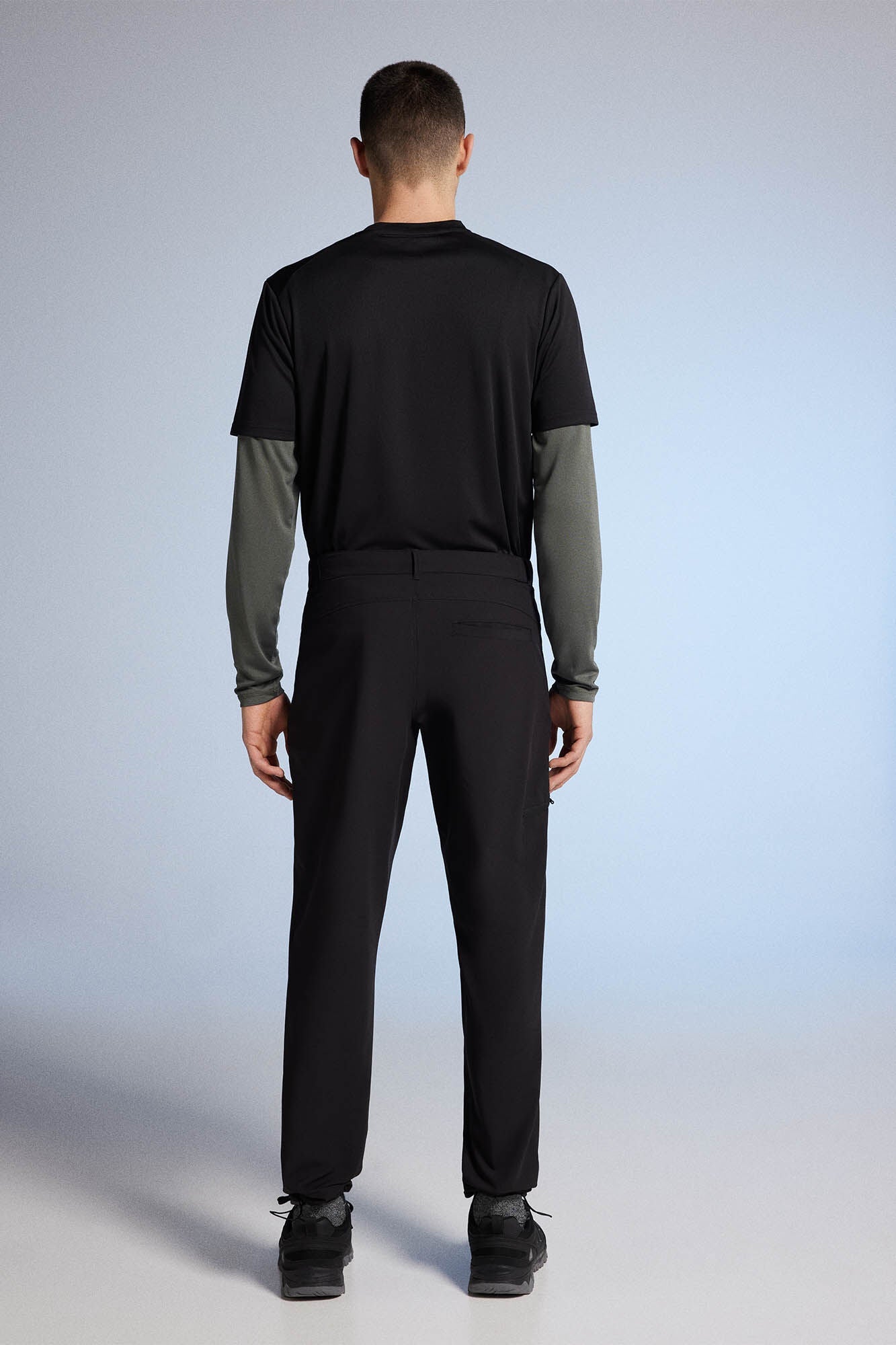 Pantalón Outdoor Cintura Semi Elástica Negro