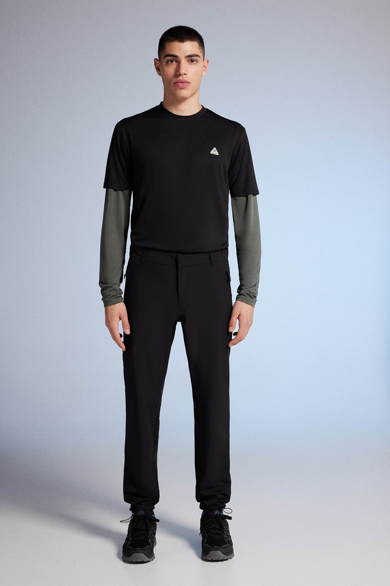 Pantalón Outdoor Cintura Semi Elástica Negro