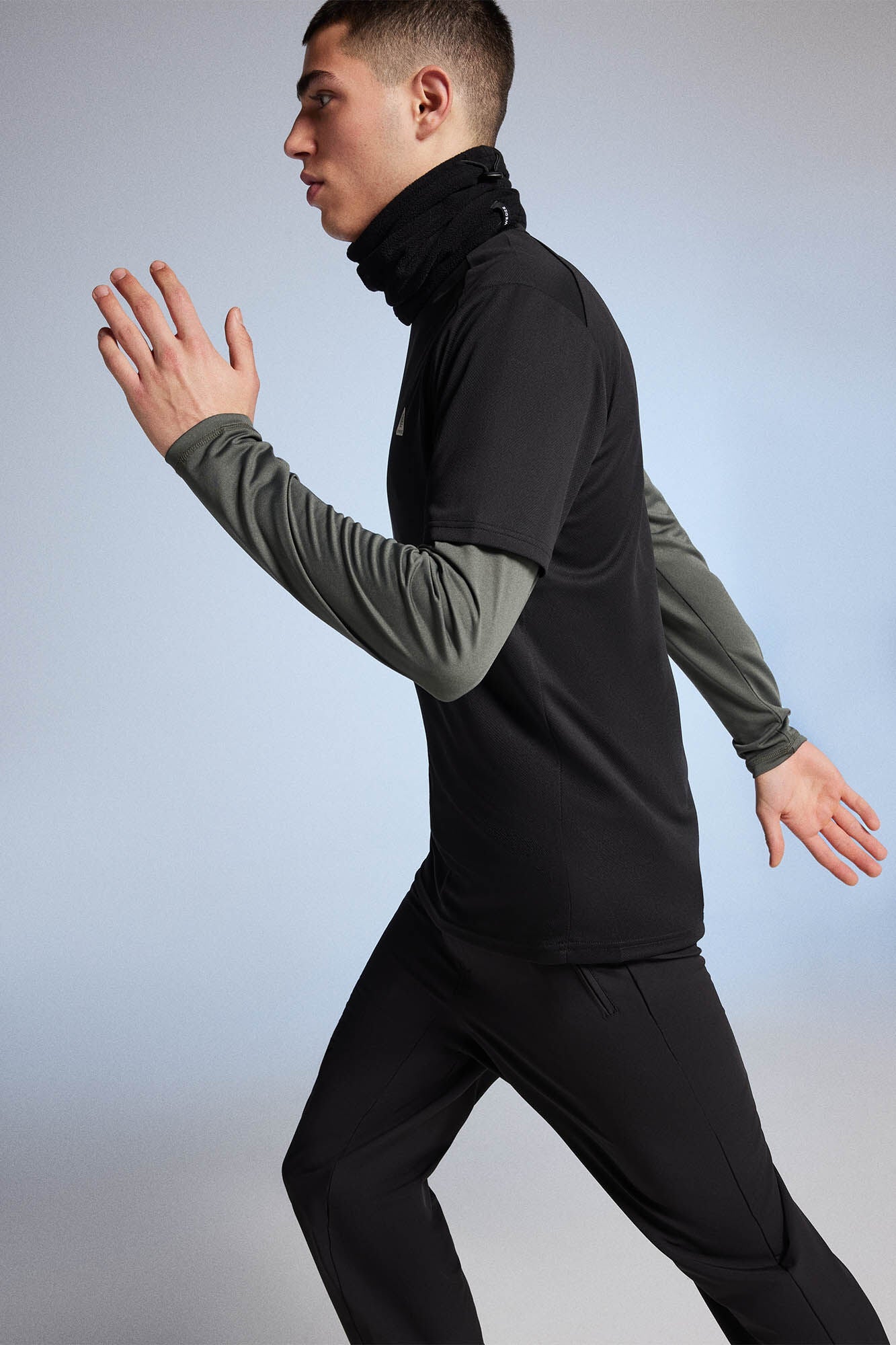 Pantalón Outdoor Cintura Semi Elástica Negro