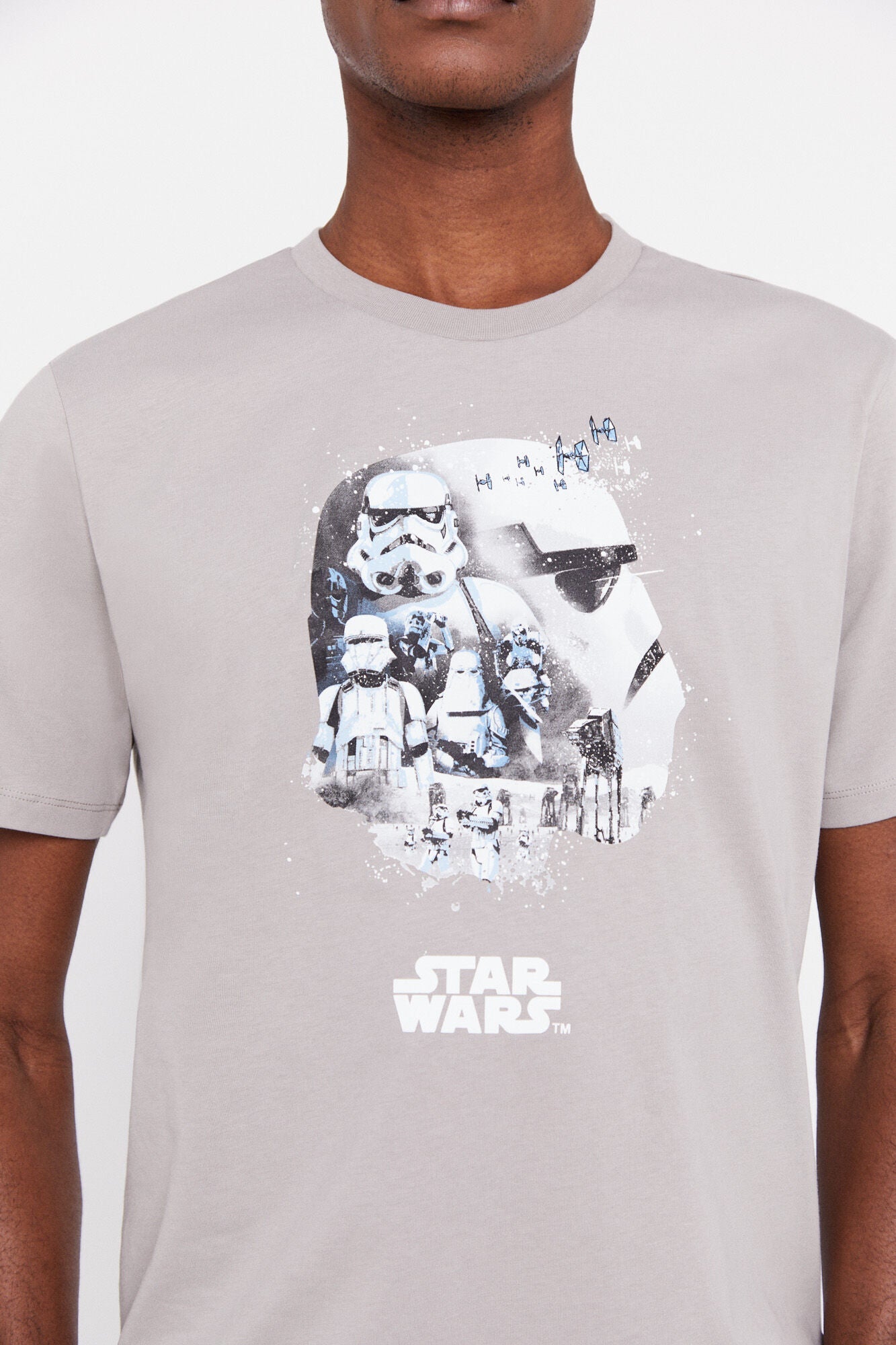Camiseta Estampada Gris