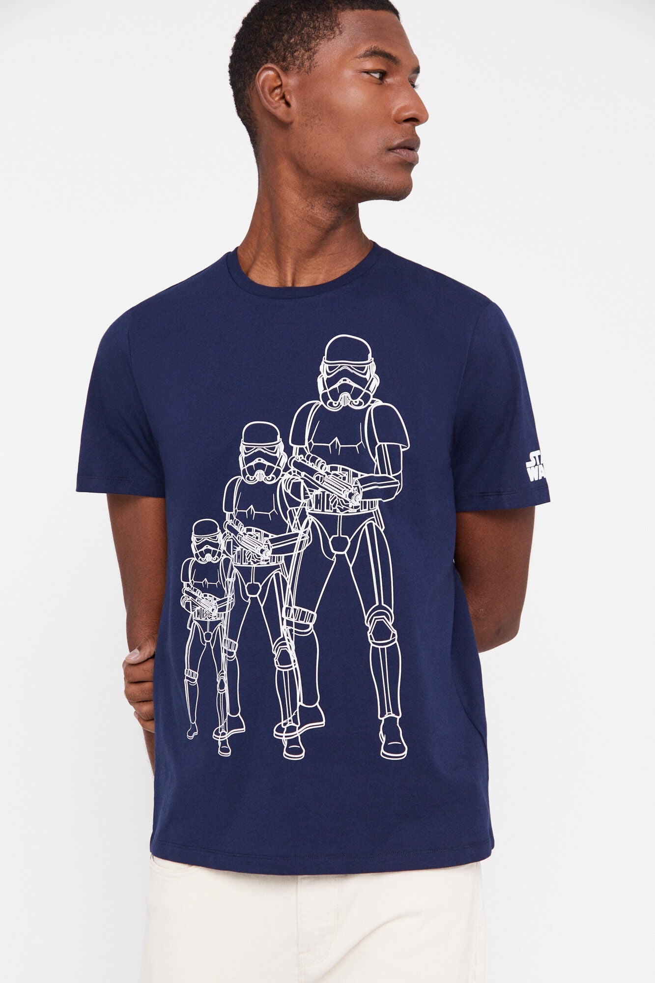 Camiseta Estampada Azul