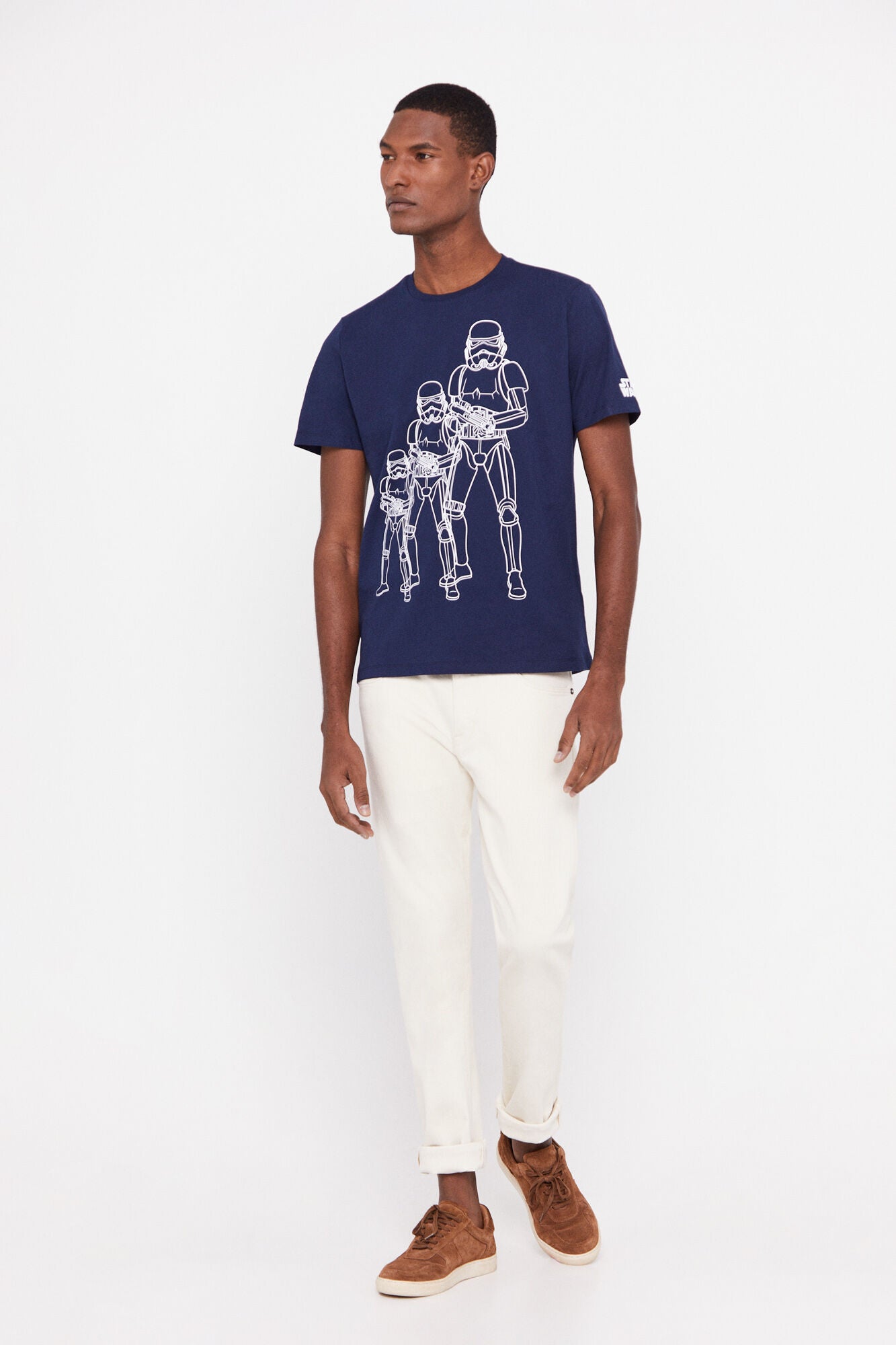 Camiseta Estampada Azul