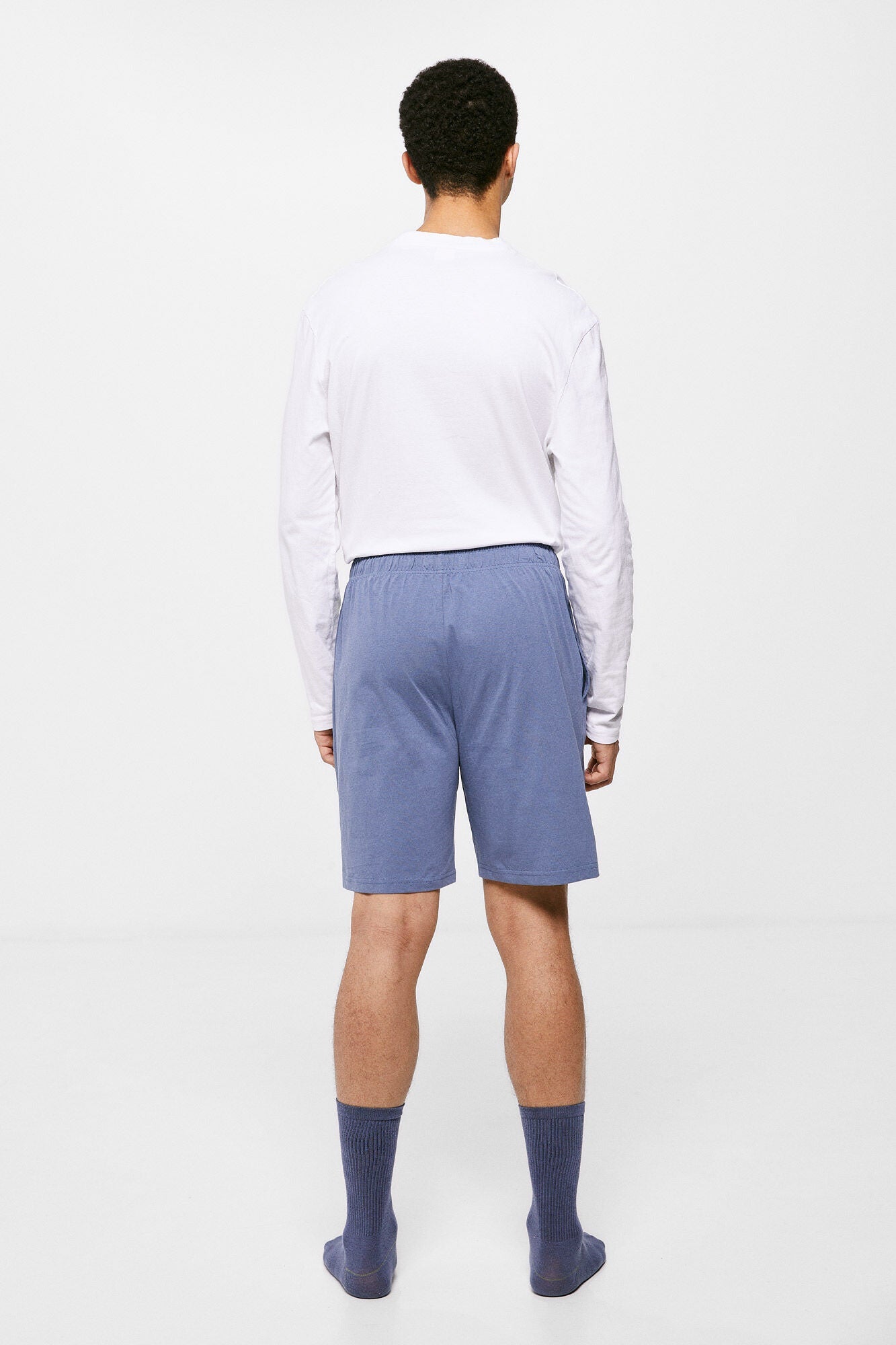 Pijama Pantalón Corto Azul