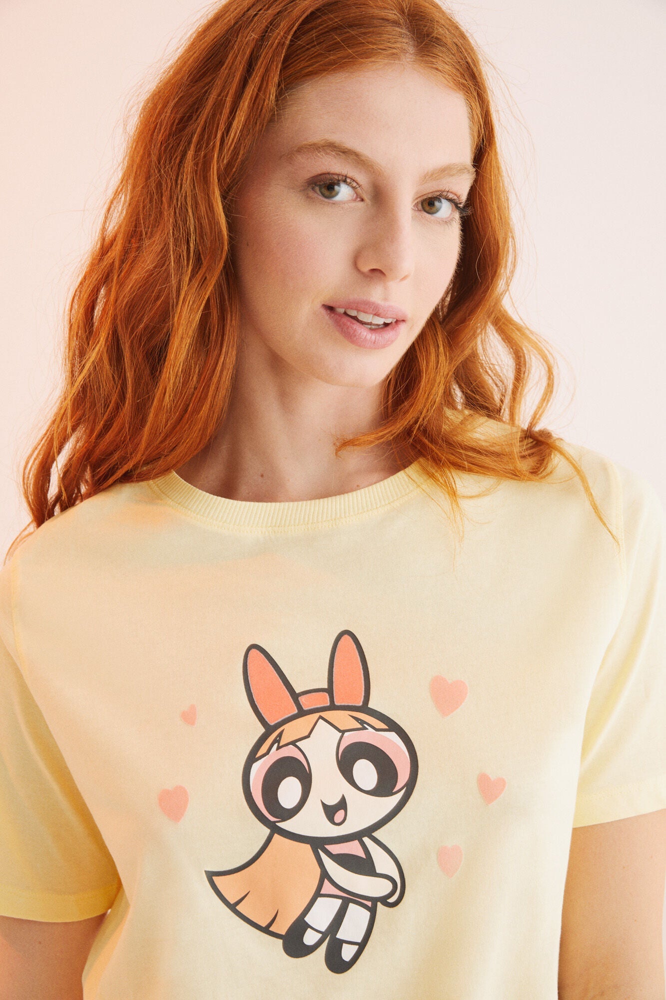 Pijama Larga Estampada Chicas Superpoderosas Amarillo
