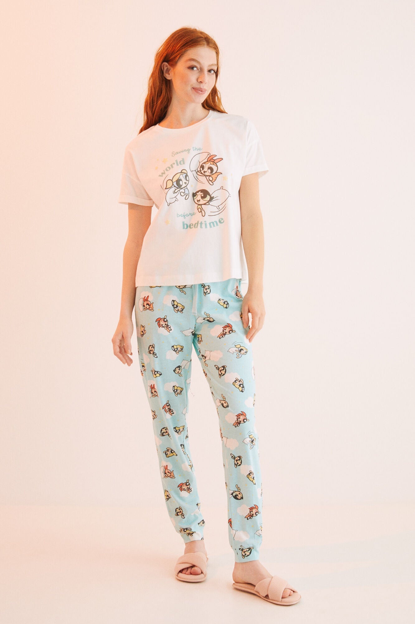Pijama Larga Estampada Chicas Superpoderosas Multicolor