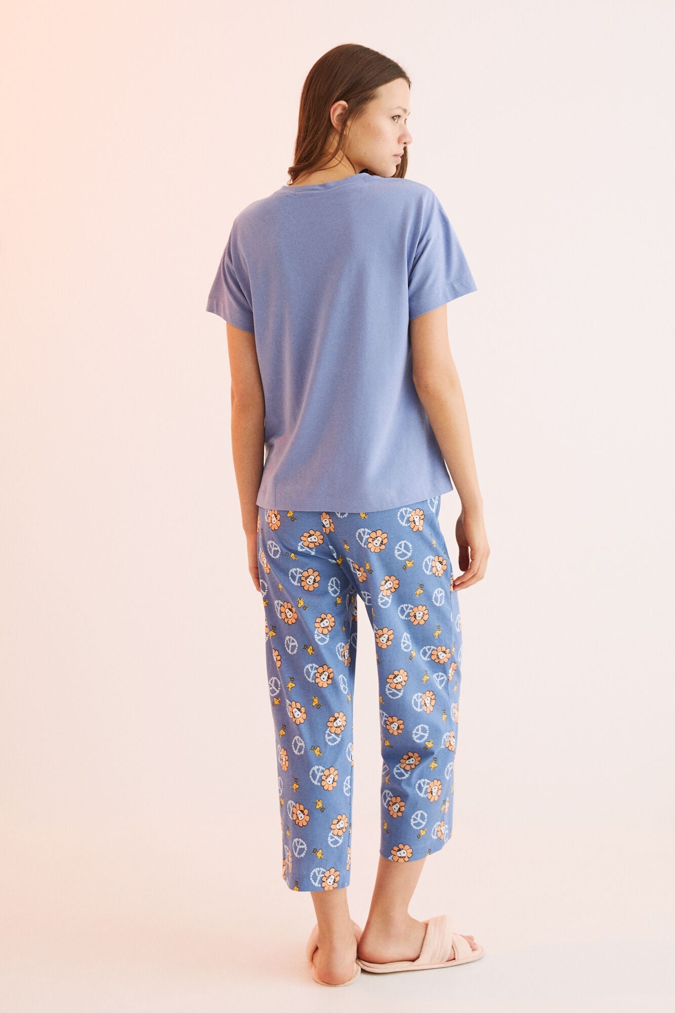 Pijama Larga Estampado Snoopy