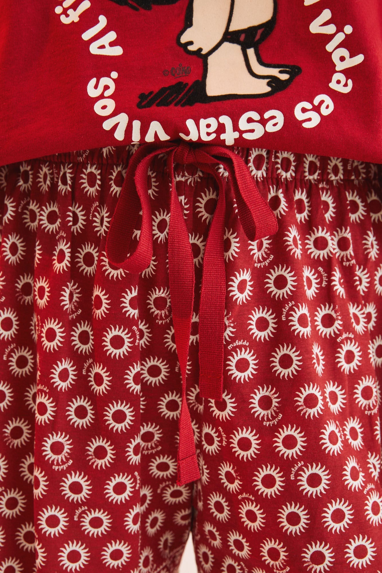 Pijama Corta Mafalda Rojo