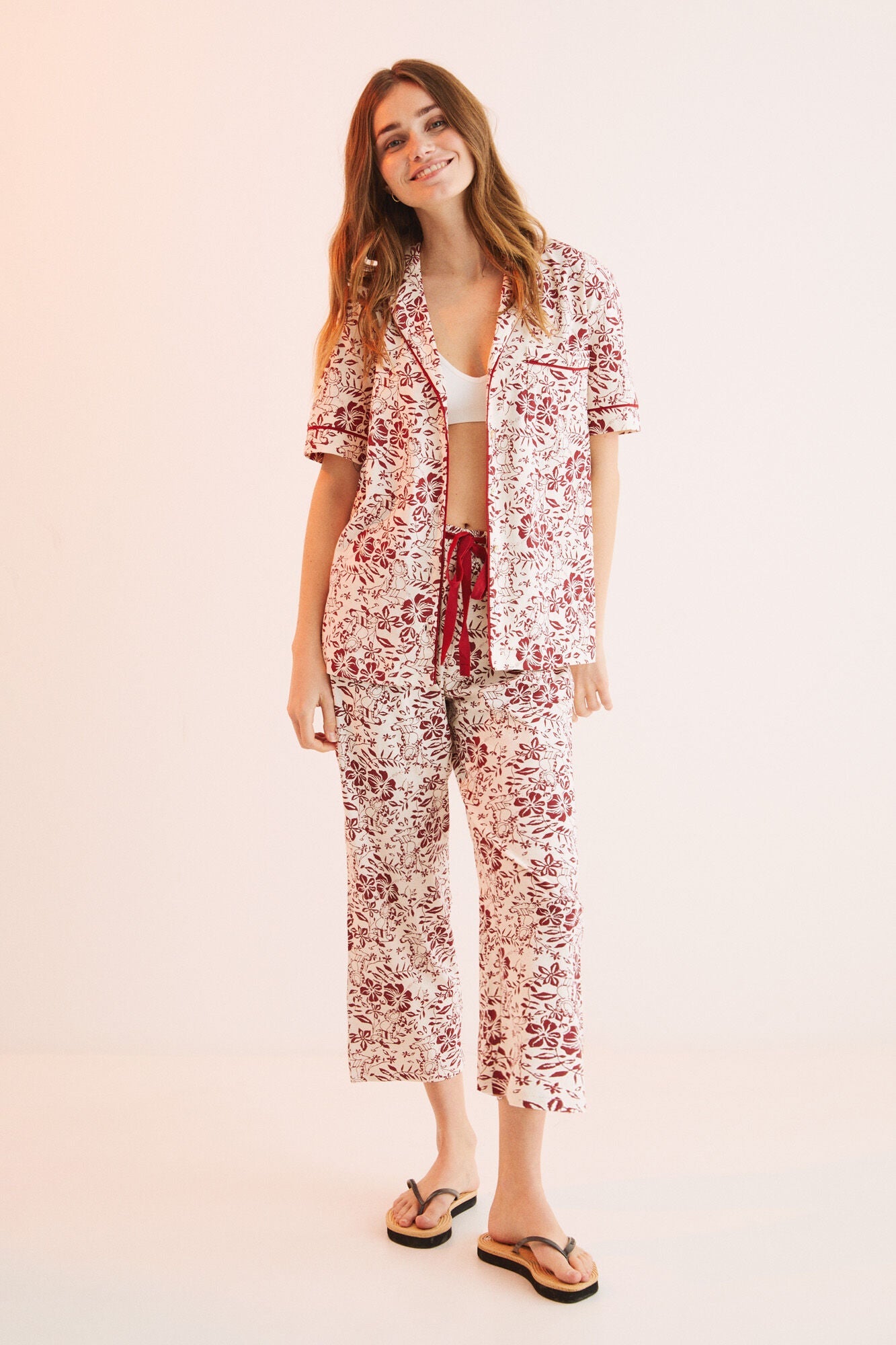 Pijama Larga Estampado Multicolor