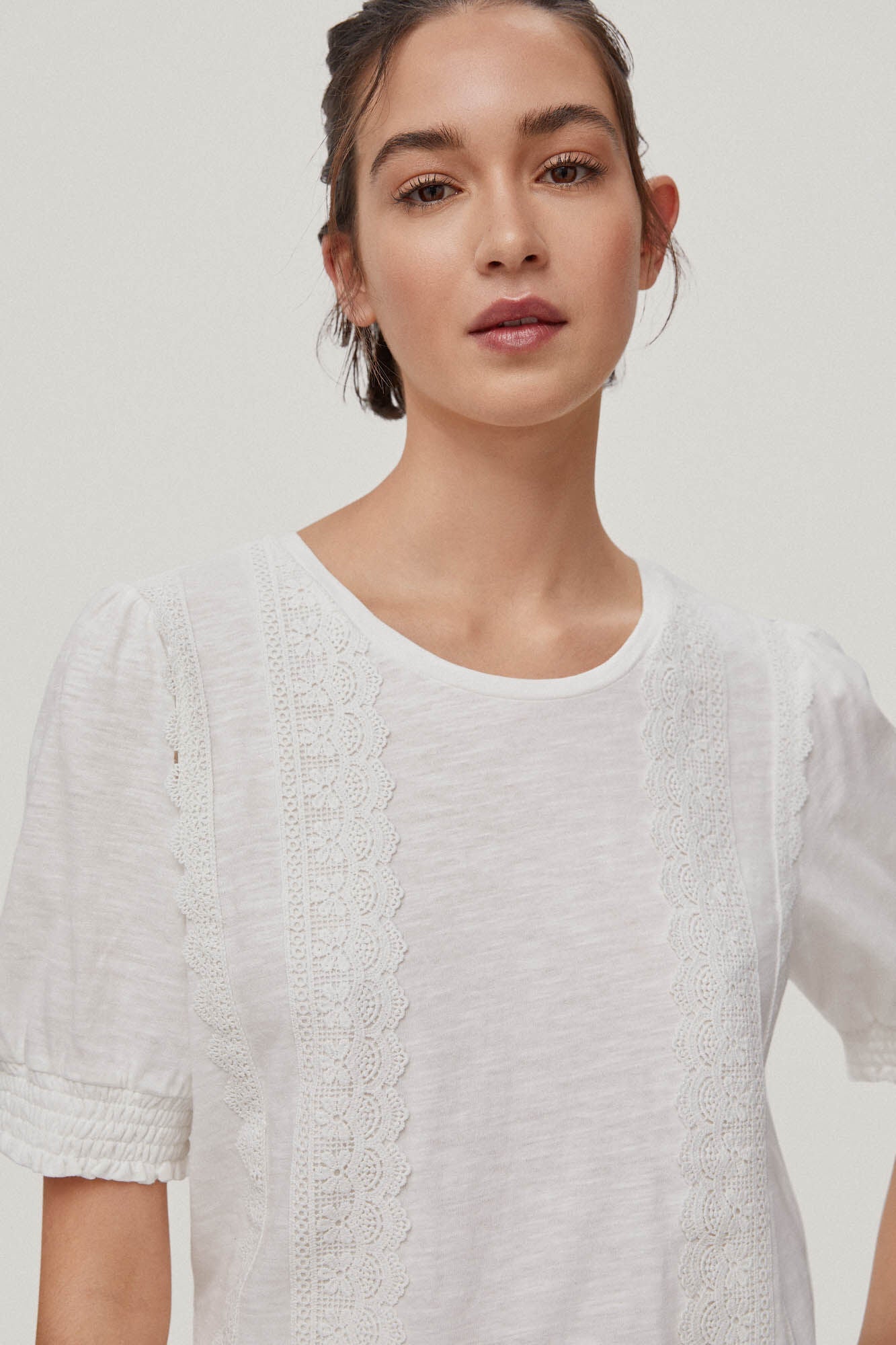 Camiseta Cuello Redondo Blanco